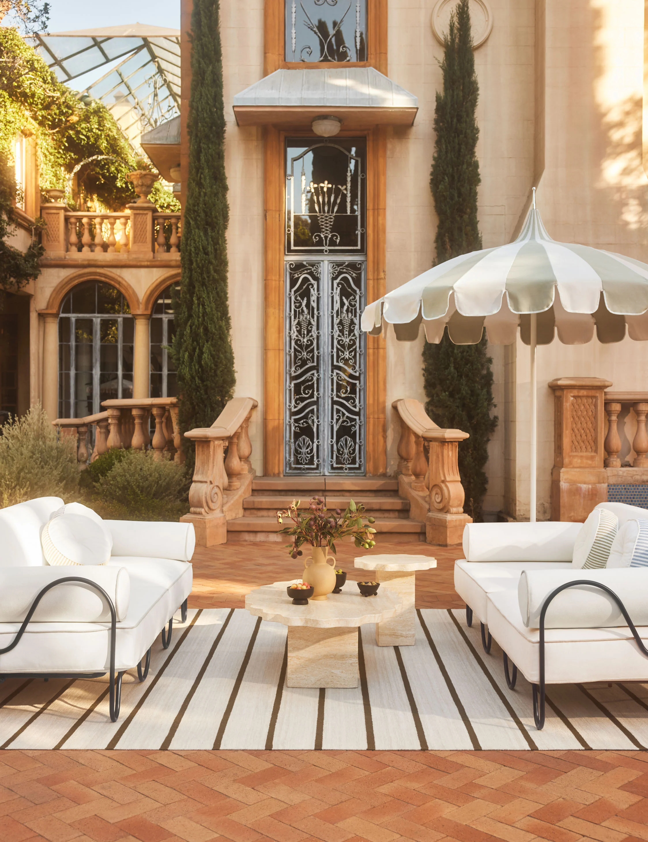 Aamu 8'6" Pagoda Outdoor Umbrella by Sarah Sherman Samuel - Image 3