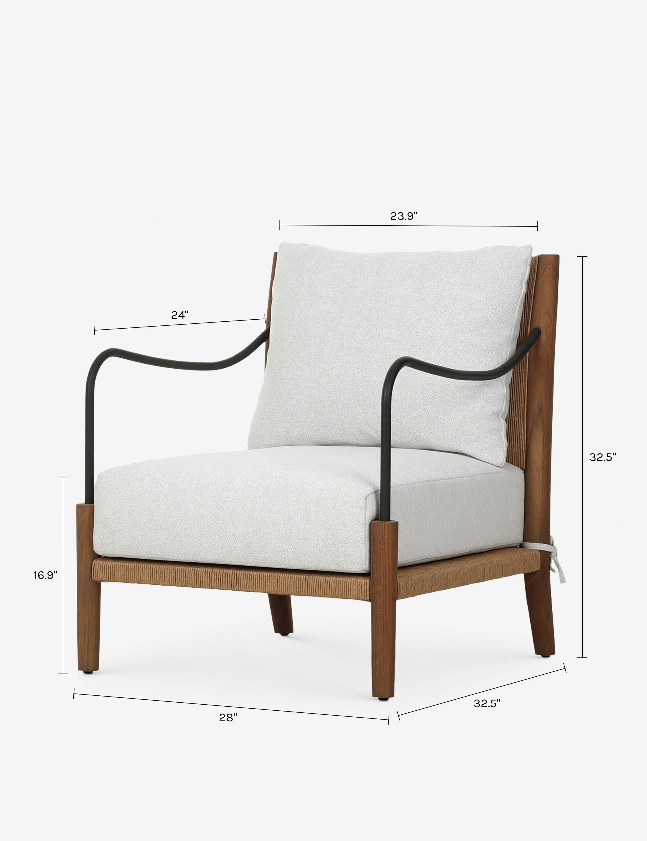 Andover Outdoor Accent Chair by Amber Lewis x Four Hands - Image 7