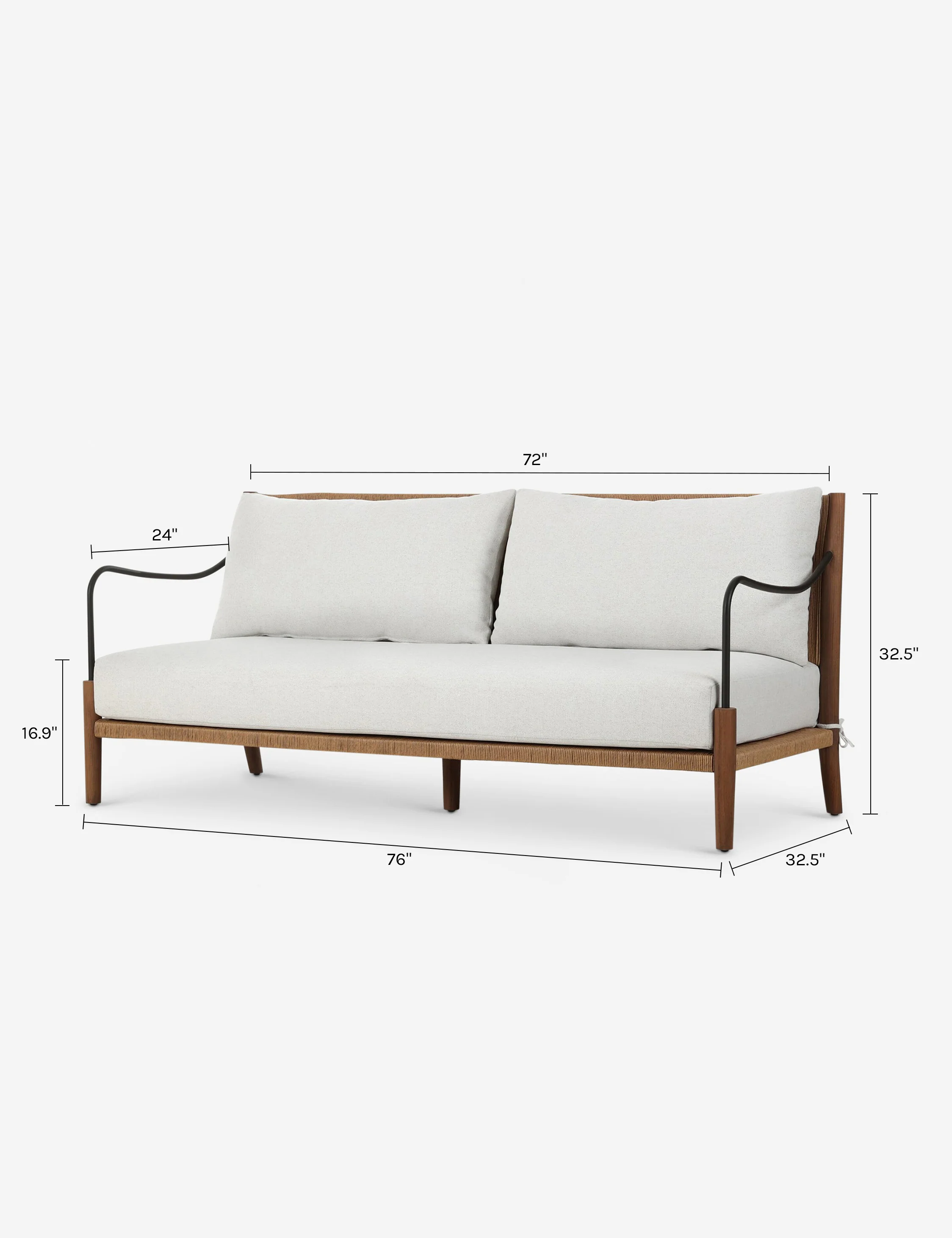 Andover Outdoor Sofa by Amber Lewis x Four Hands - Image 10