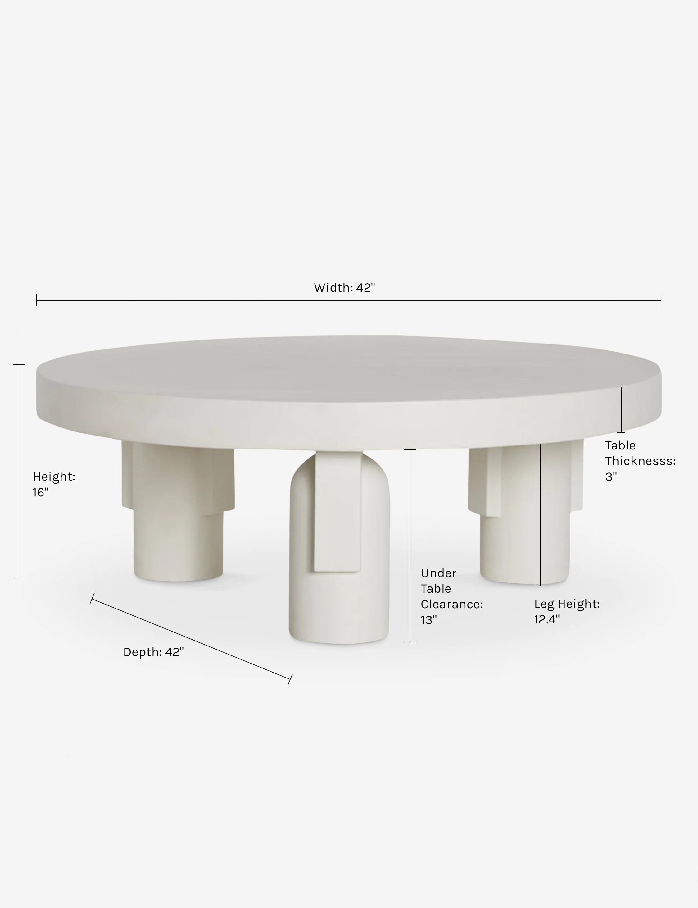 Anja Indoor / Outdoor Round Coffee Table - Image 6