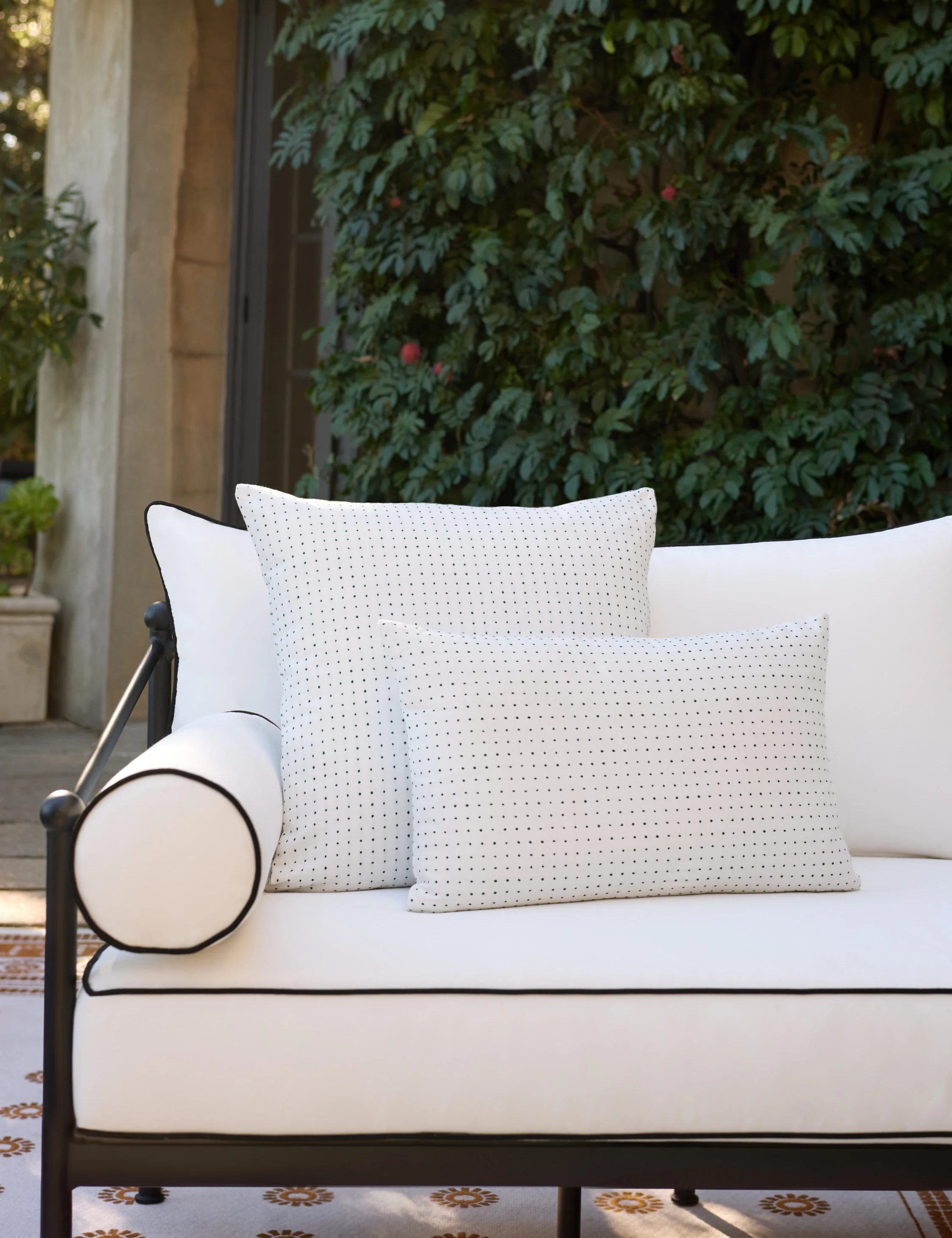 Antigny Indoor / Outdoor Dot Pillow by Sunbrella for Lulu and Georgia - Image 2