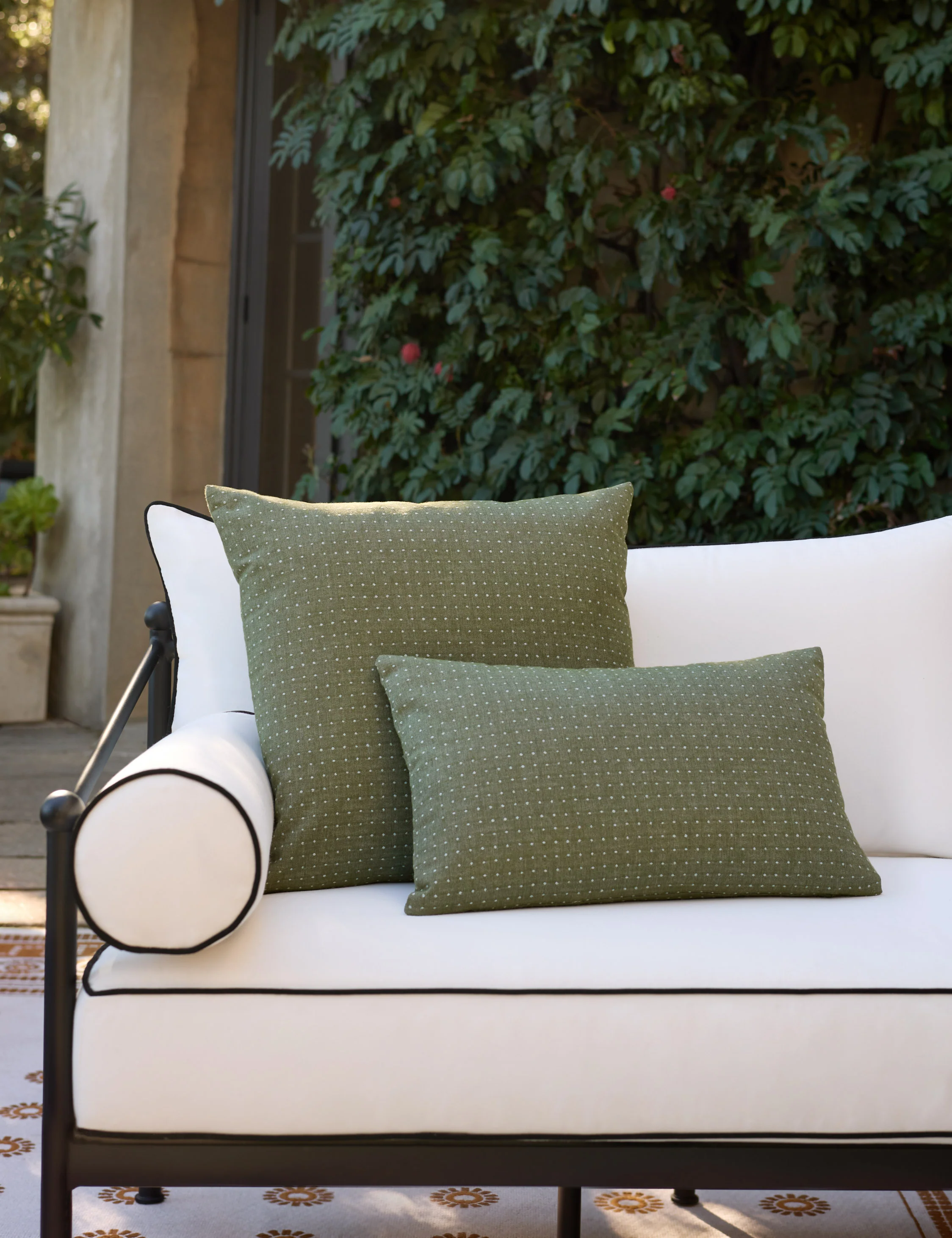 Antigny Indoor / Outdoor Dot Pillow by Sunbrella for Lulu and Georgia - Image 6