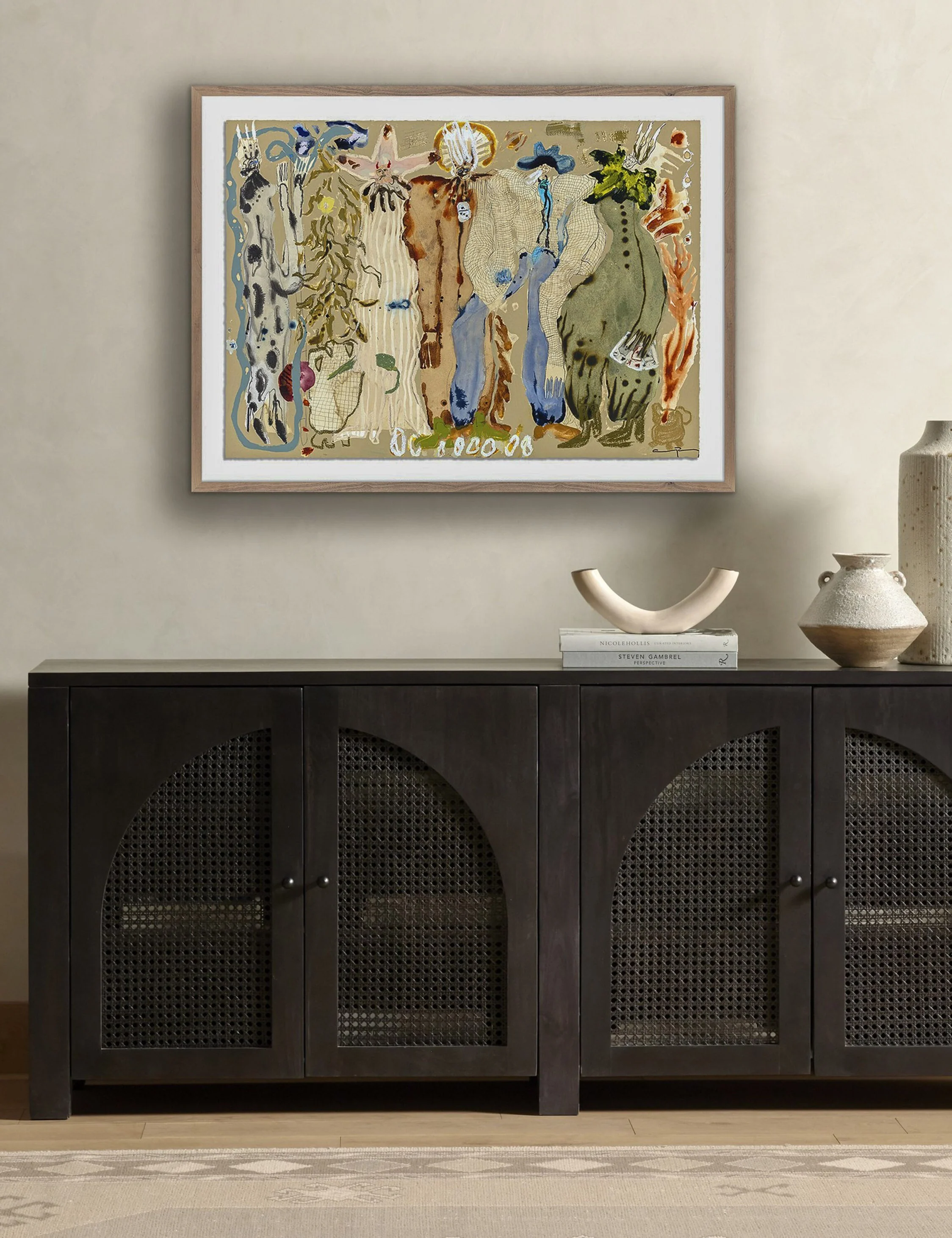 Blue Eyed Snake Woman Wall Art by Caroline Pinney - Image 5