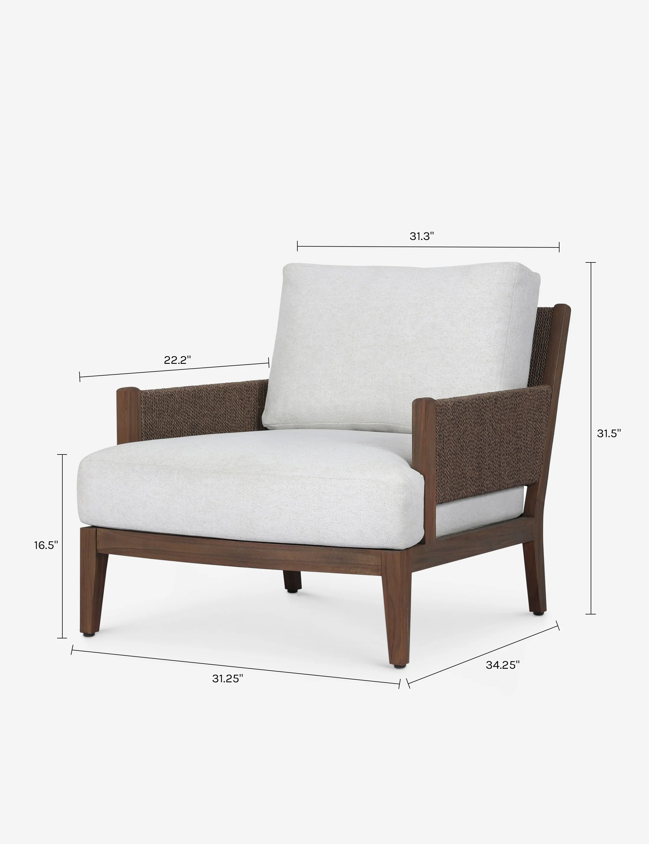 Brewer Outdoor Accent Chair by Amber Lewis x Four Hands - Image 10