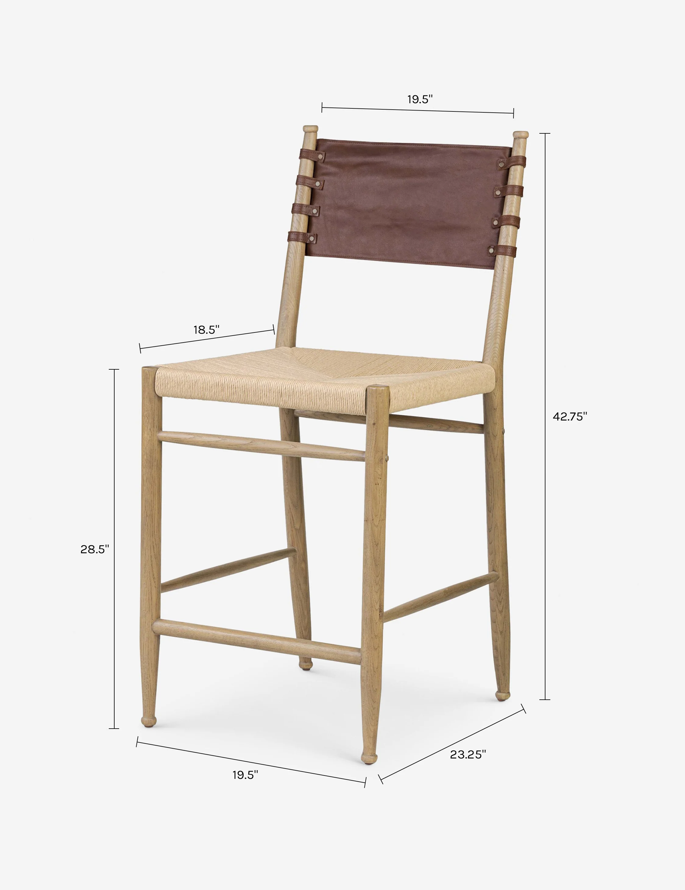 Brielle Counter Stool by Amber Lewis x Four Hands - Image 21