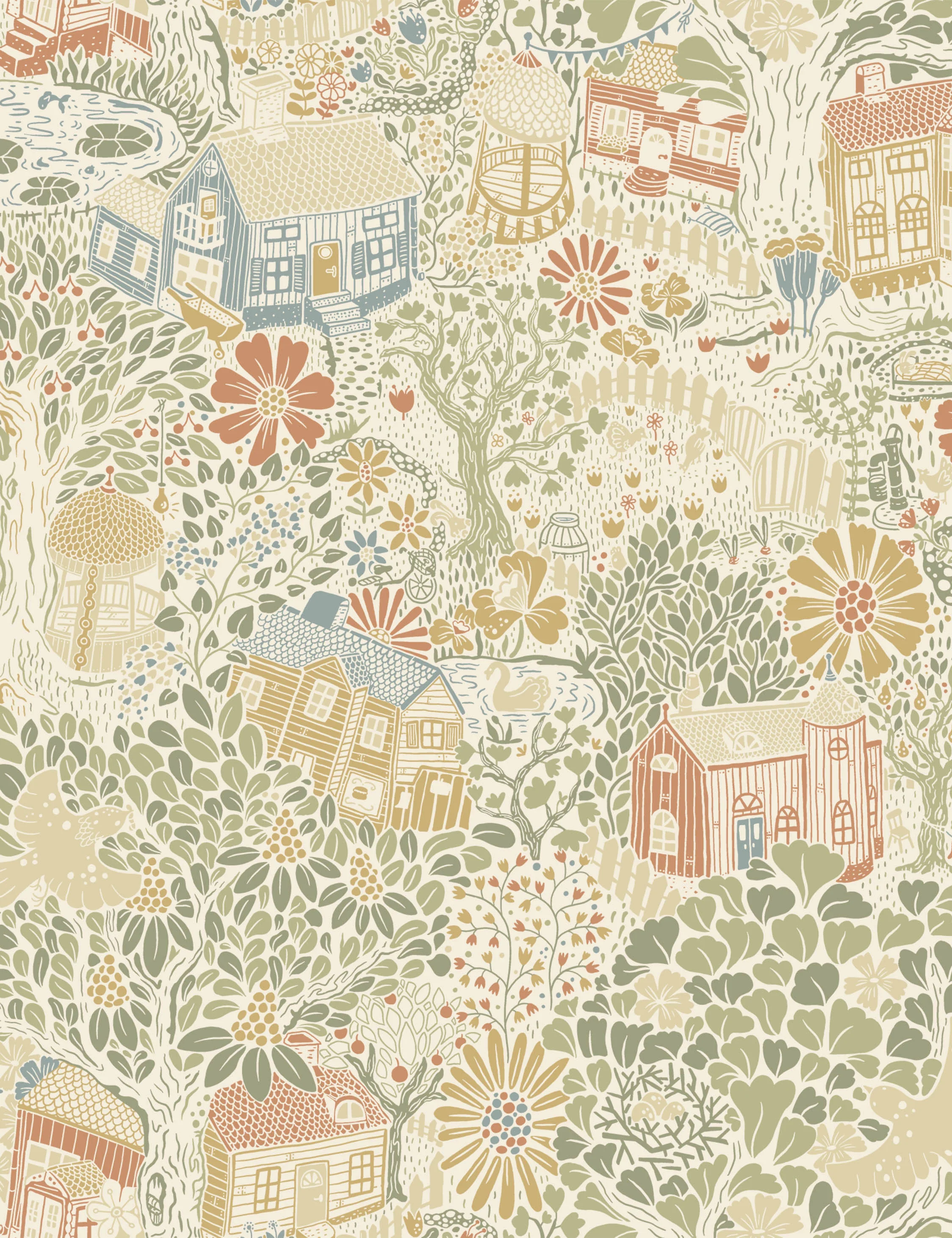 Bygga Bo Wallpaper by Lina Schnaufer - Image 3