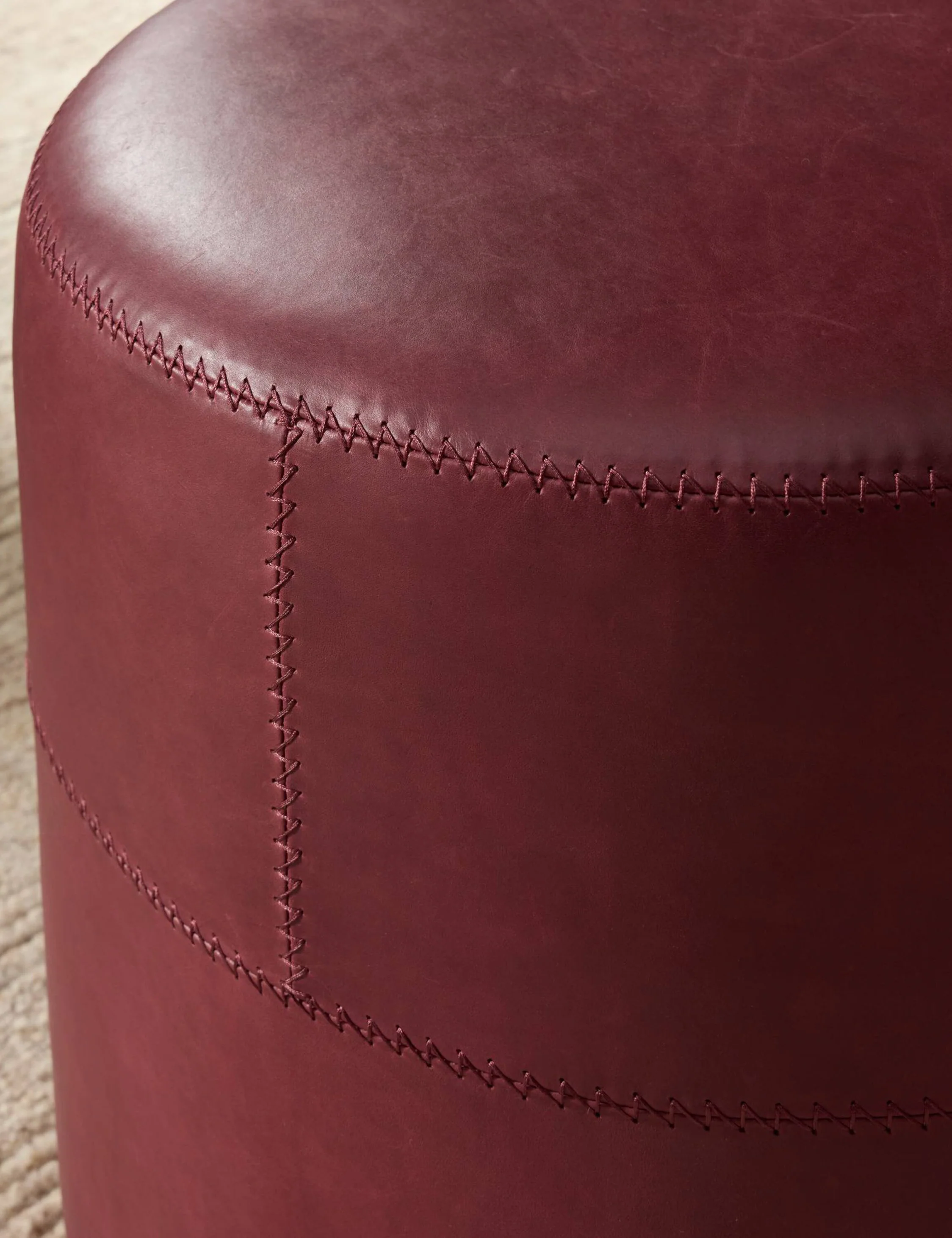 Camino Round Ottoman by Amber Lewis x Four Hands - Image 7