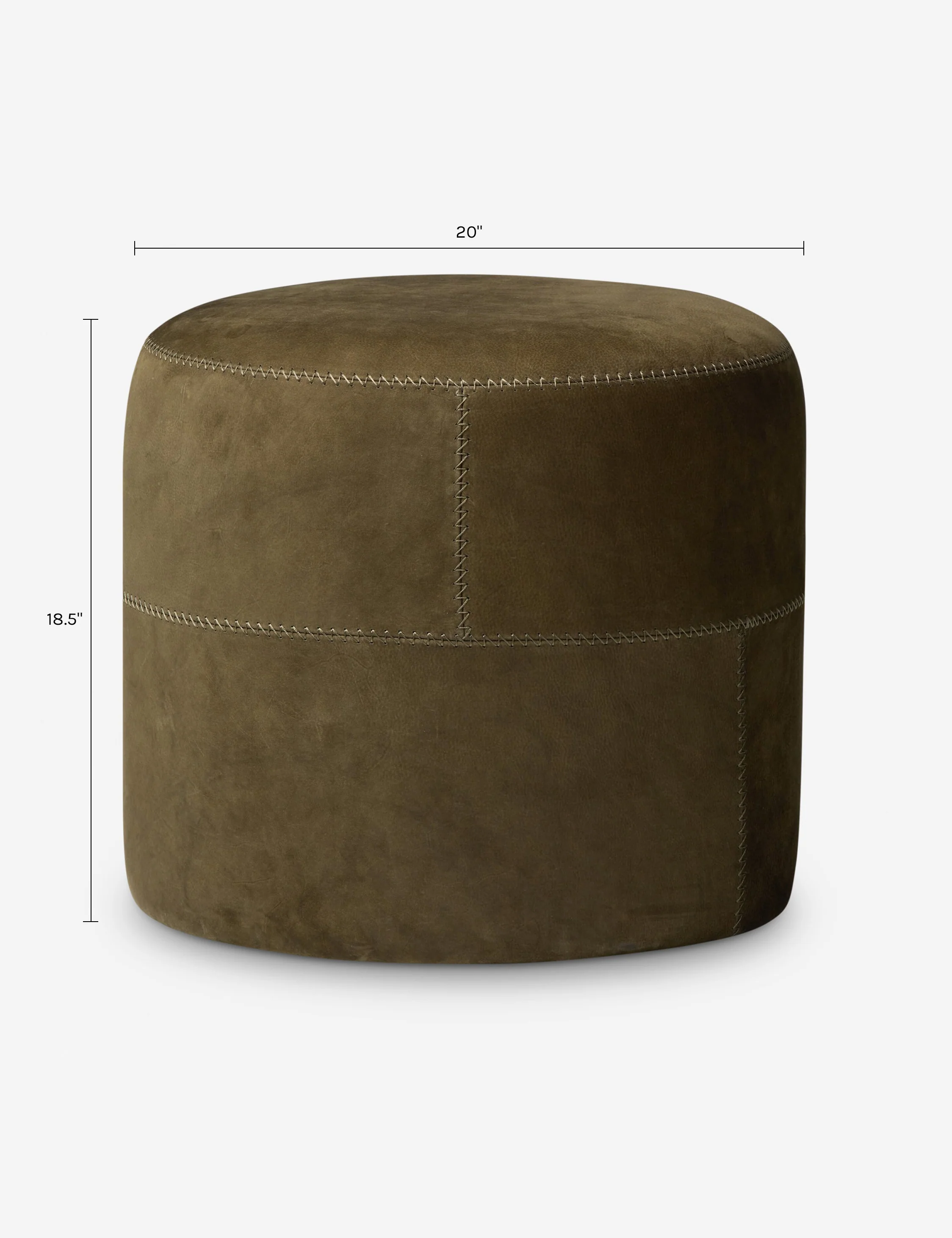 Camino Round Ottoman by Amber Lewis x Four Hands - Image 9