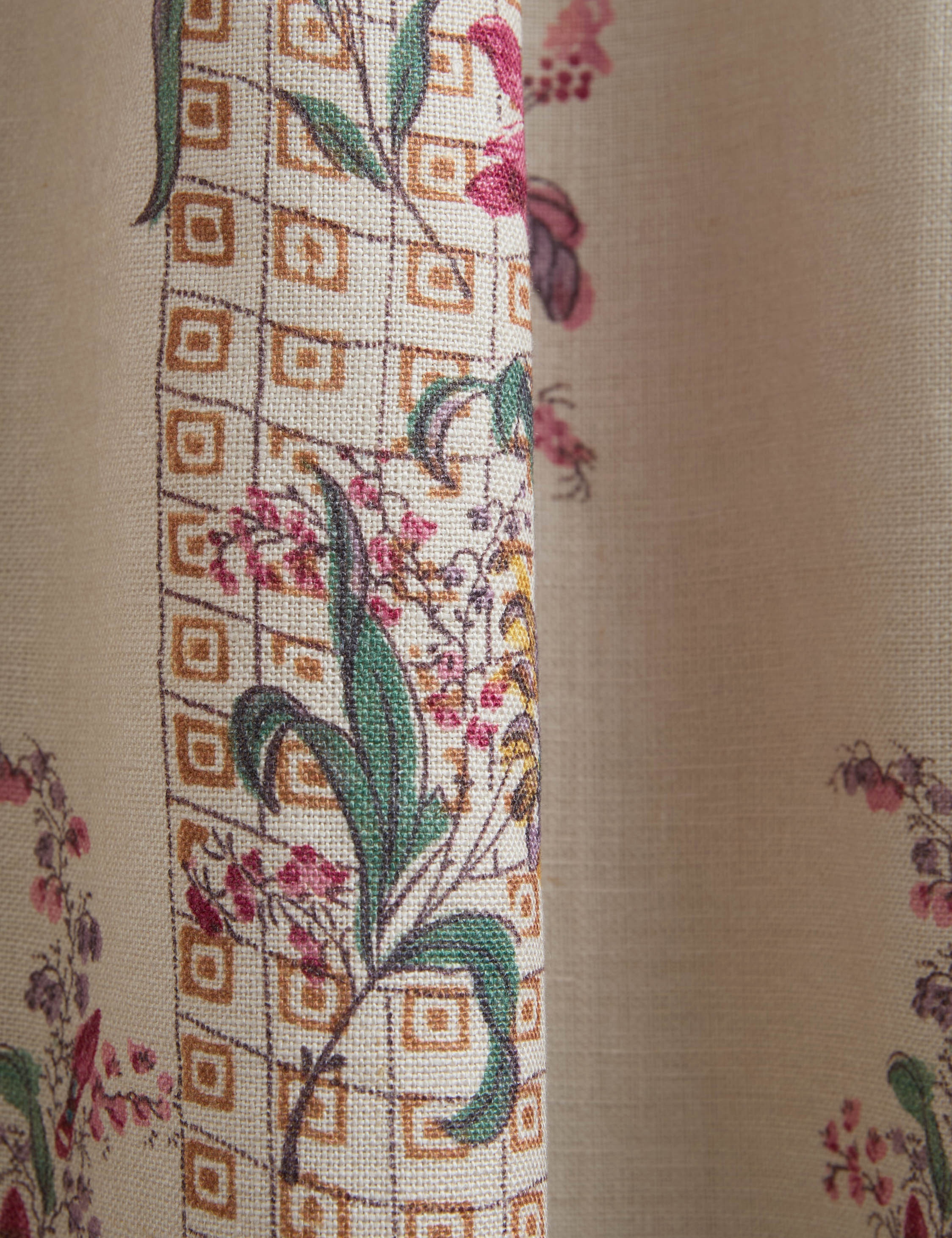 Campden Pleated Linen Curtain Panel by Heidi Caillier - Image 6
