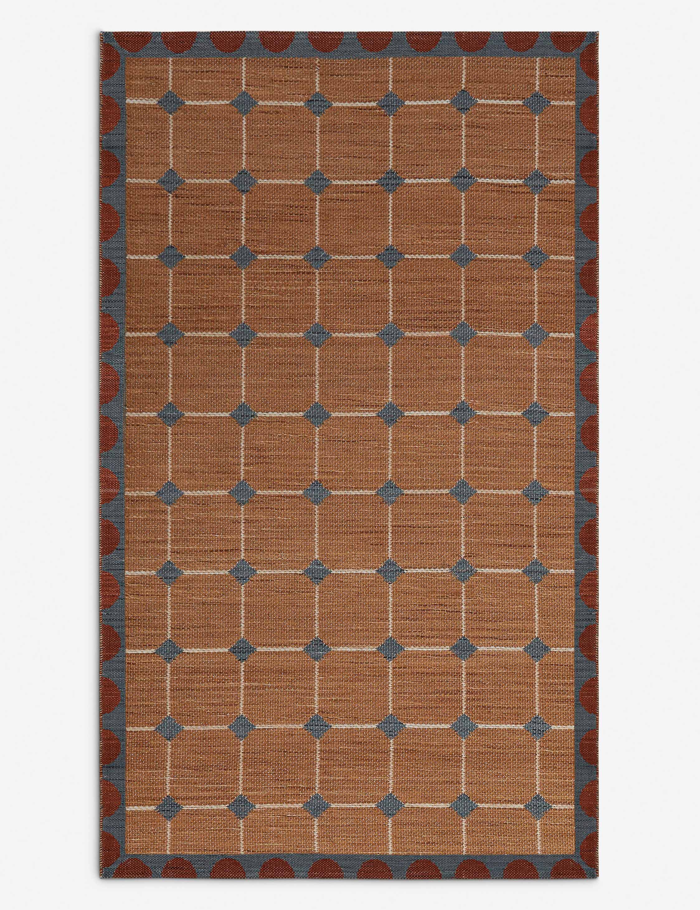 Crawford Indoor / Outdoor Rug Swatch, Cobalt - Image 3
