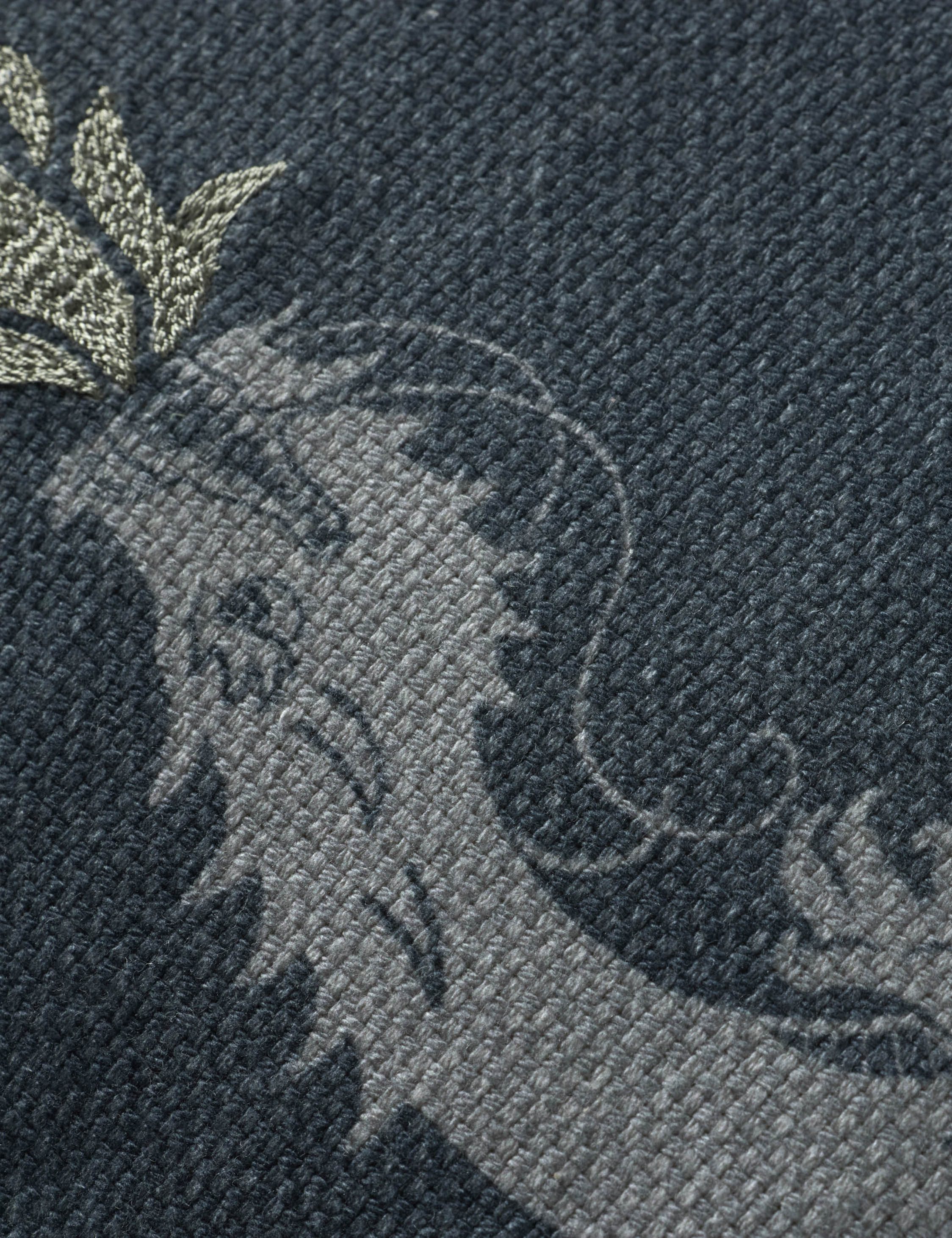 Dragon Embroidered Pillow by Brigette Romanek x Loloi - Image 3