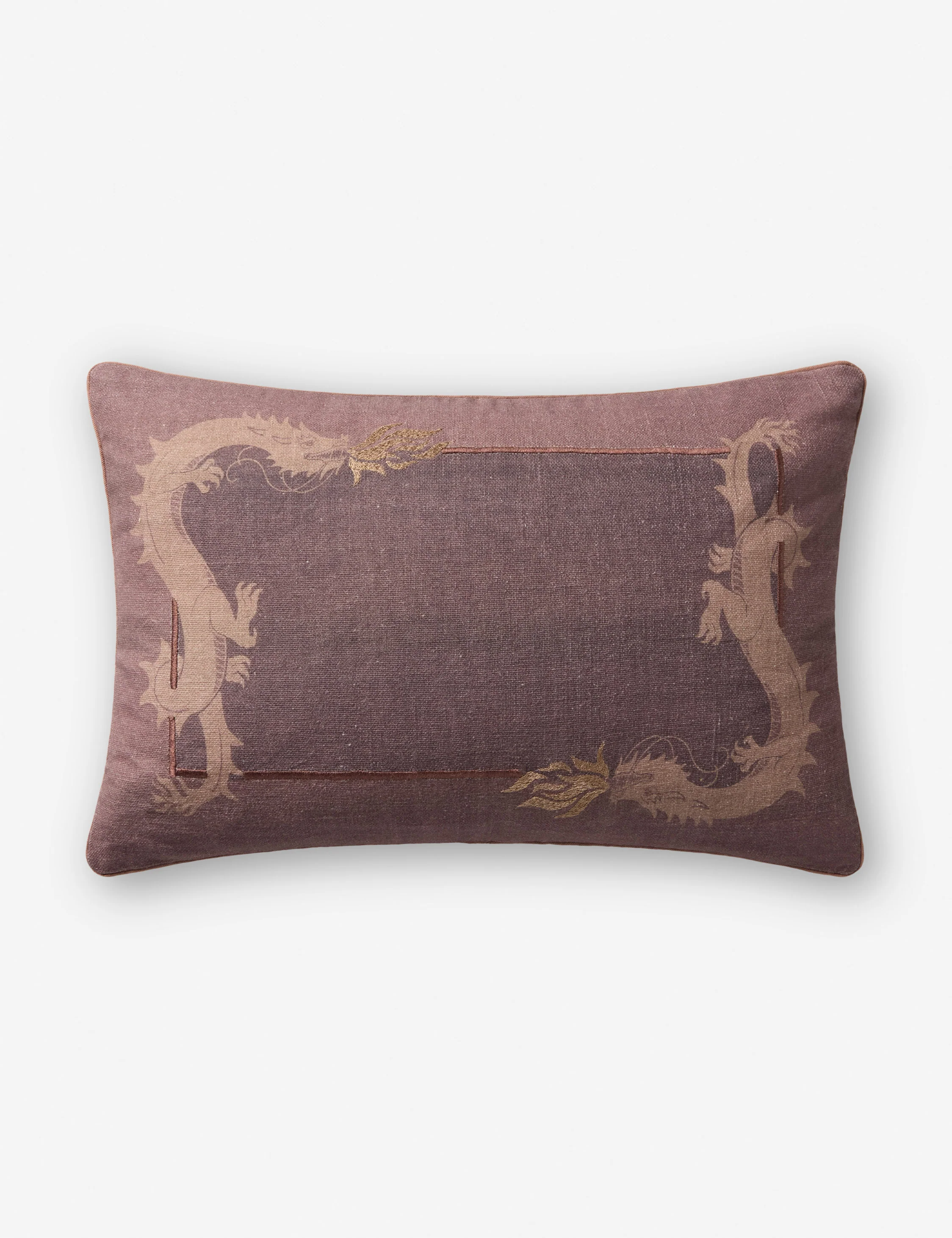 Dragon Embroidered Pillow by Brigette Romanek x Loloi - Image 4