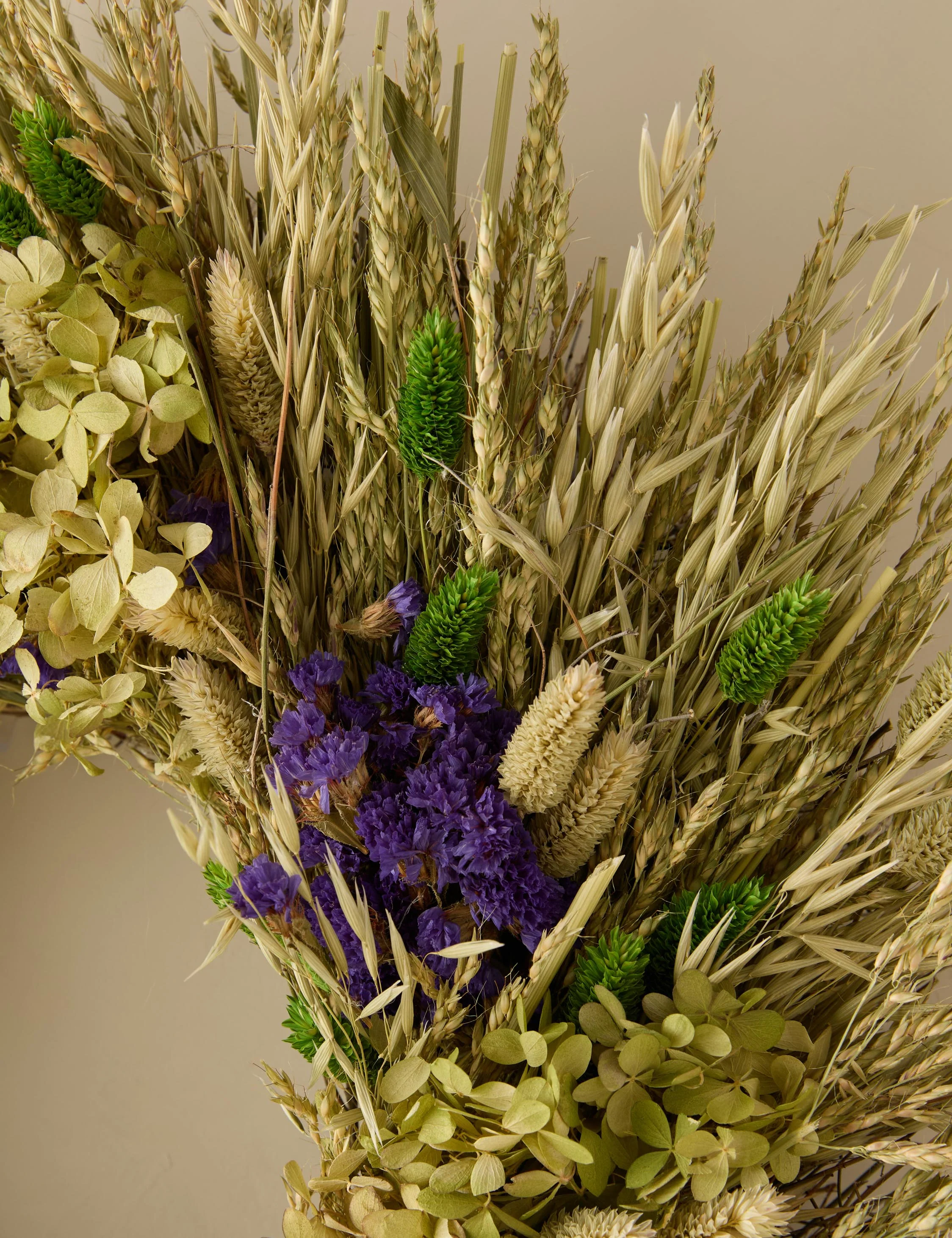 Dried Purple And Ivy Wreath - Image 2
