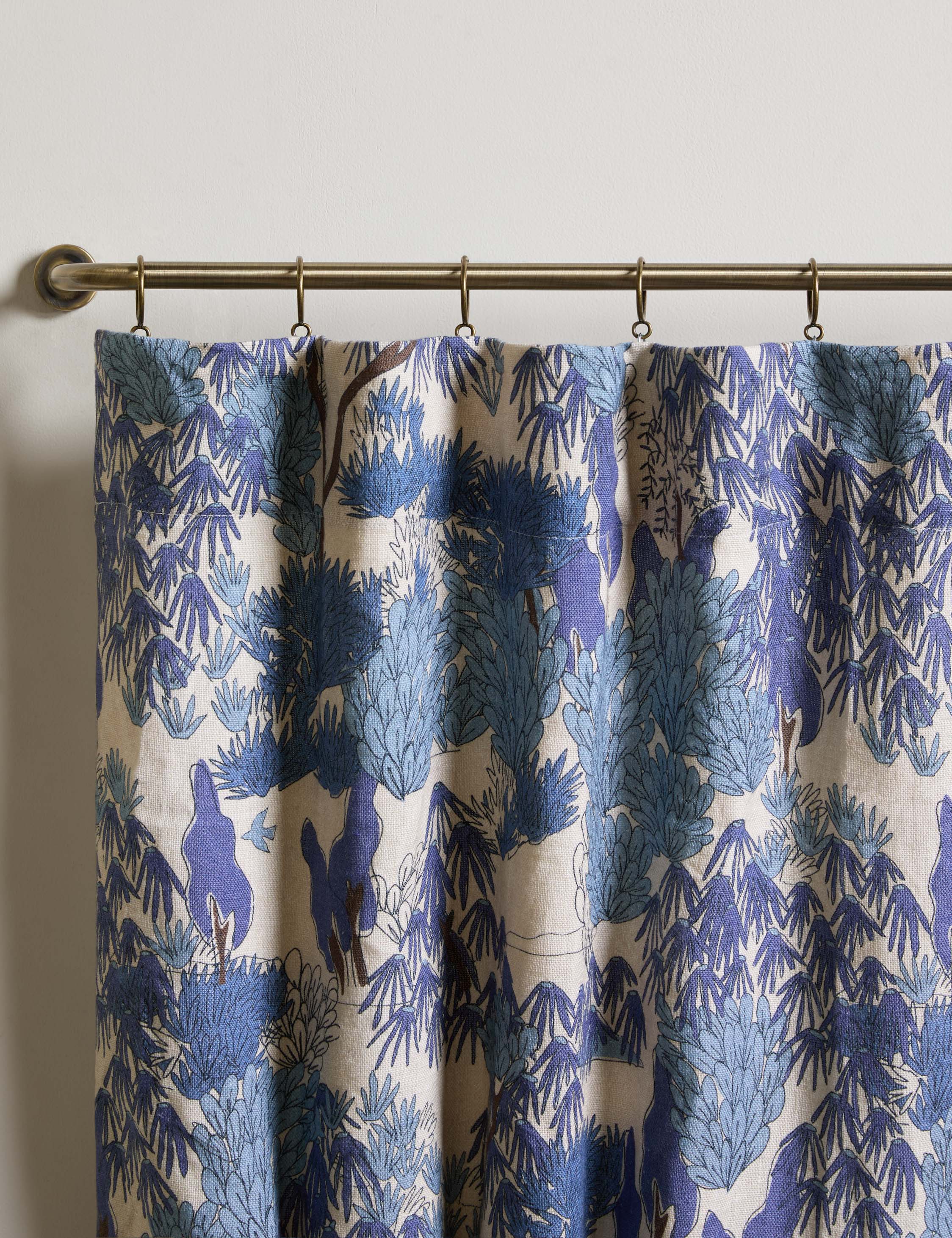 Garden Walk Linen Curtain Panel by Sarah Sherman Samuel - Image 3
