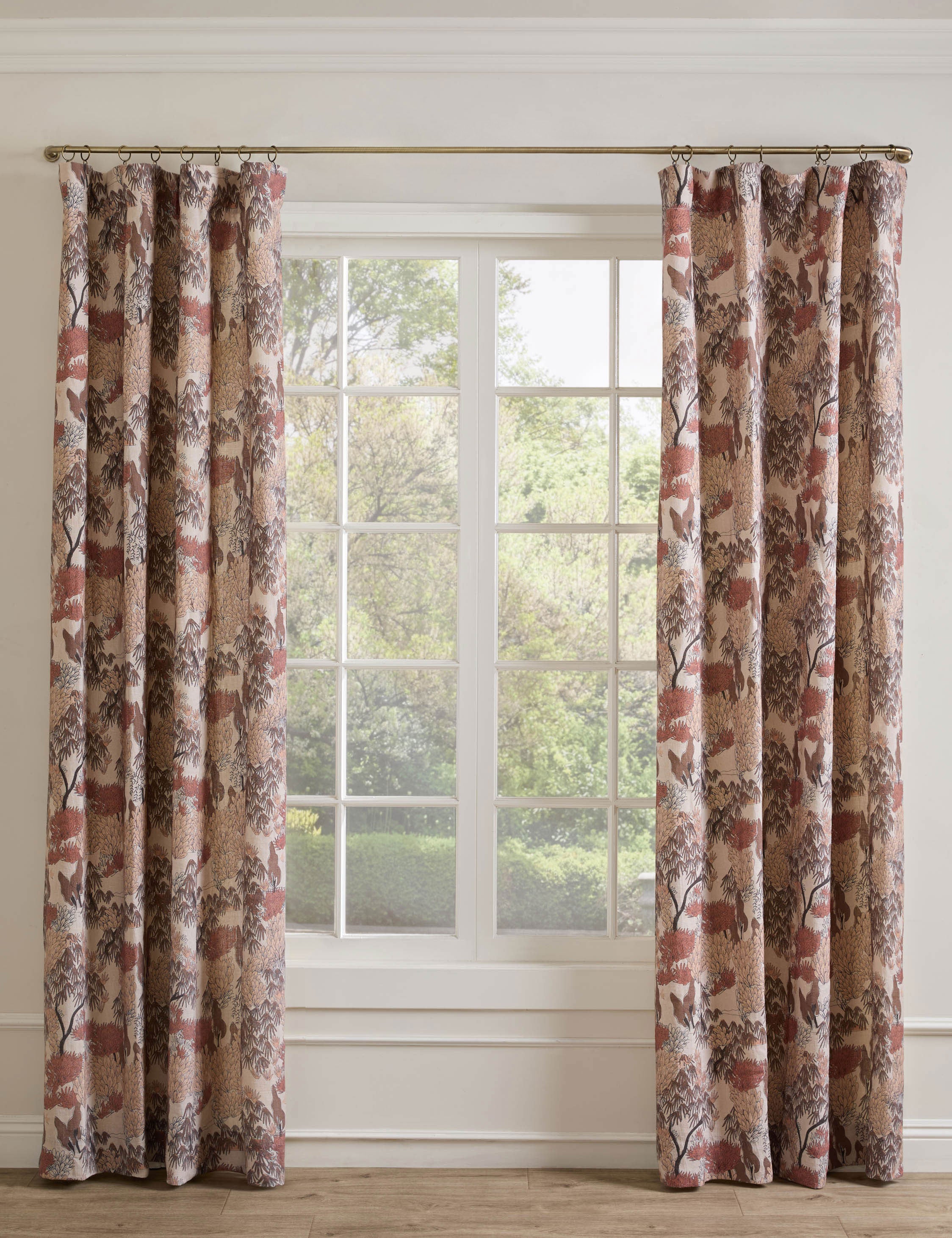 Garden Walk Linen Curtain Panel by Sarah Sherman Samuel - Image 6
