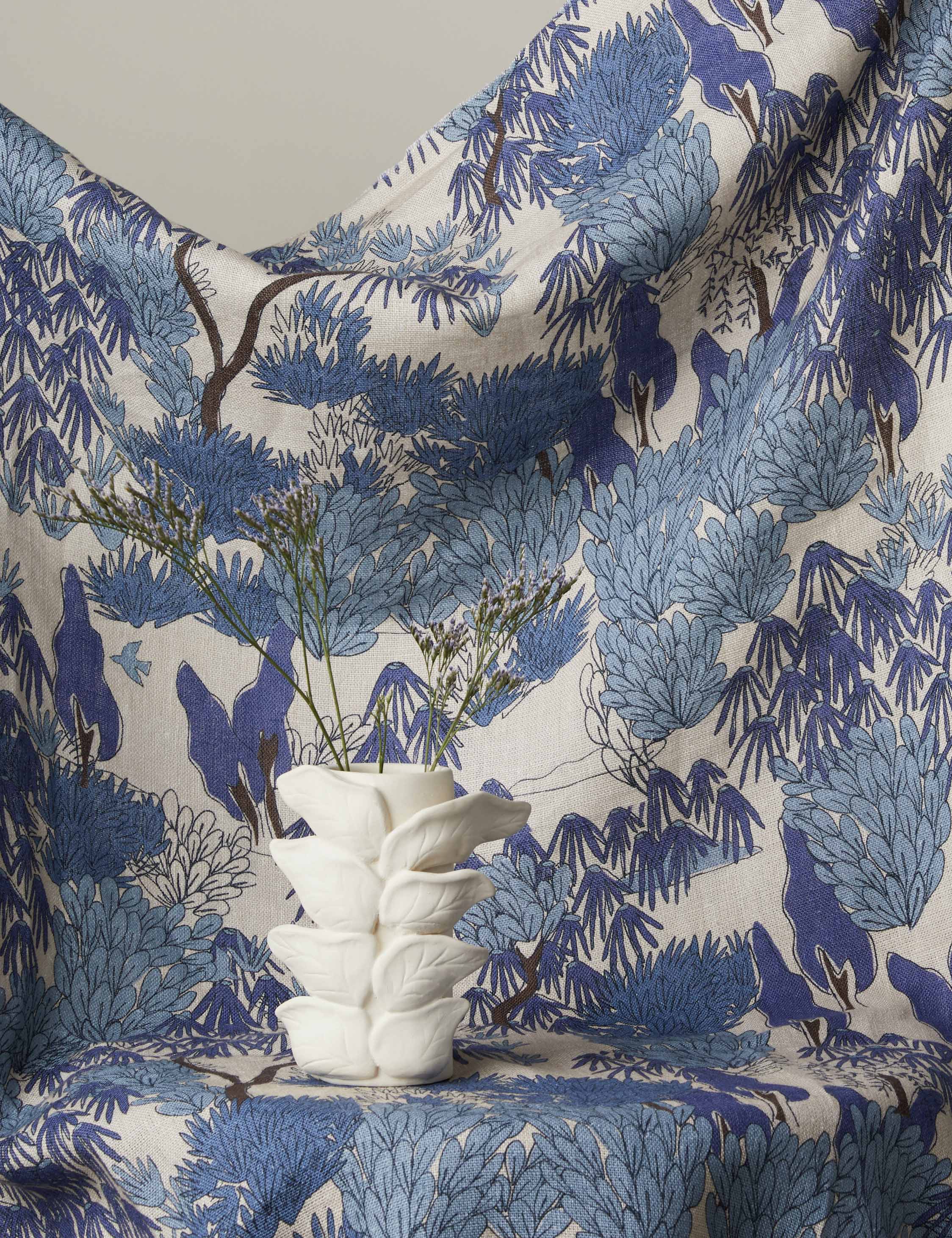 Garden Walk Linen Fabric by Sarah Sherman Samuel - Image 2