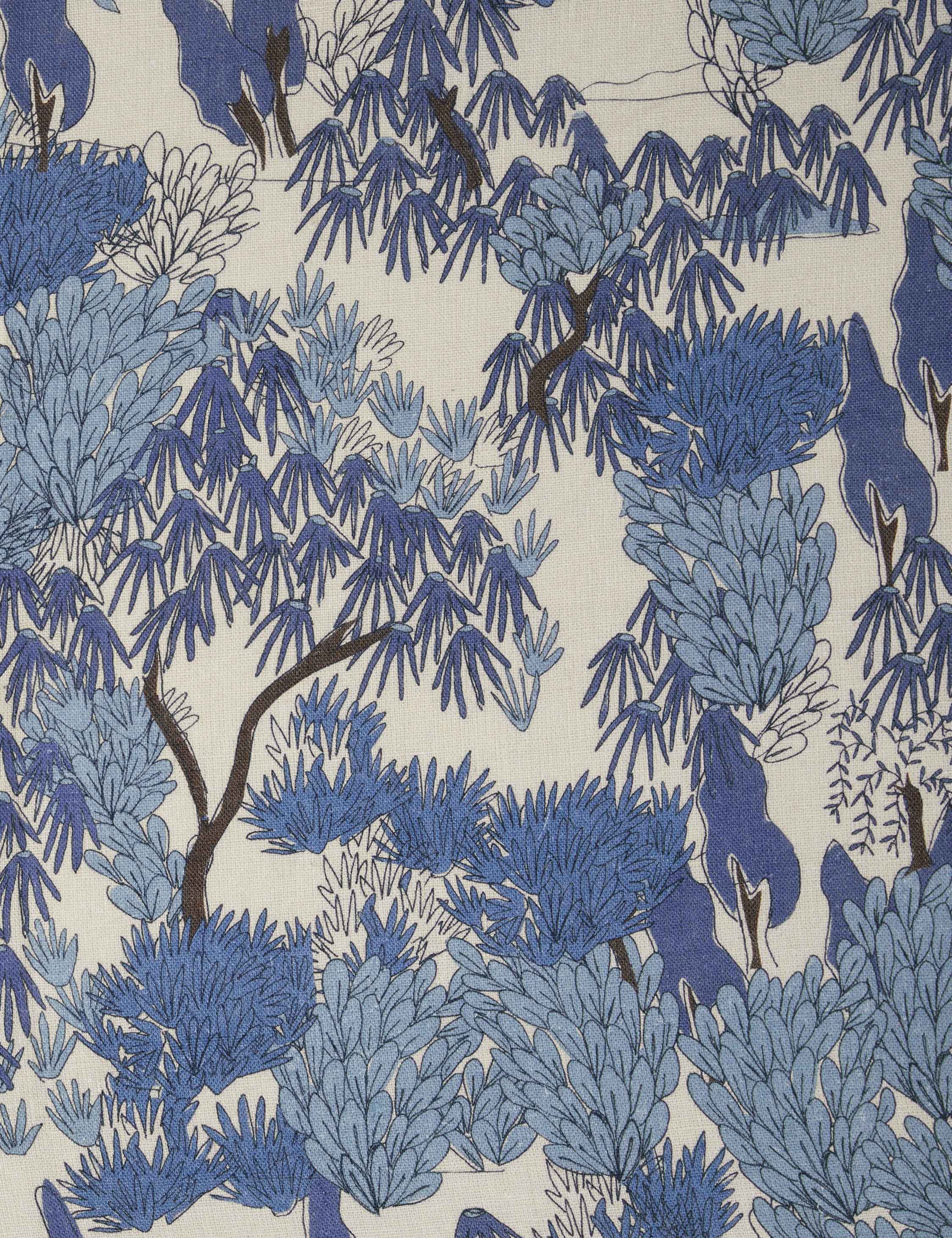Garden Walk Linen Fabric by Sarah Sherman Samuel - Image 3