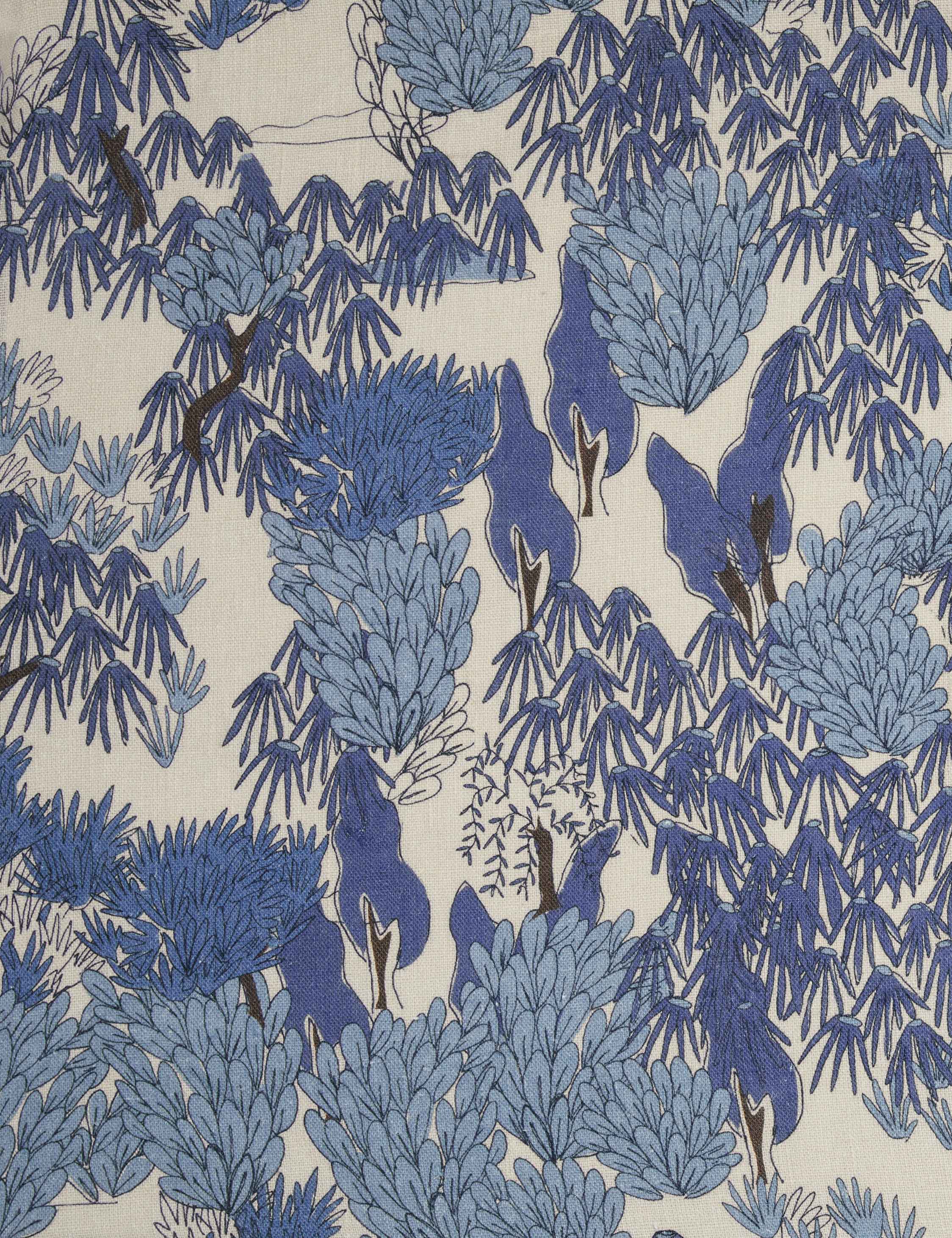 Garden Walk Linen Fabric by Sarah Sherman Samuel - Image 4