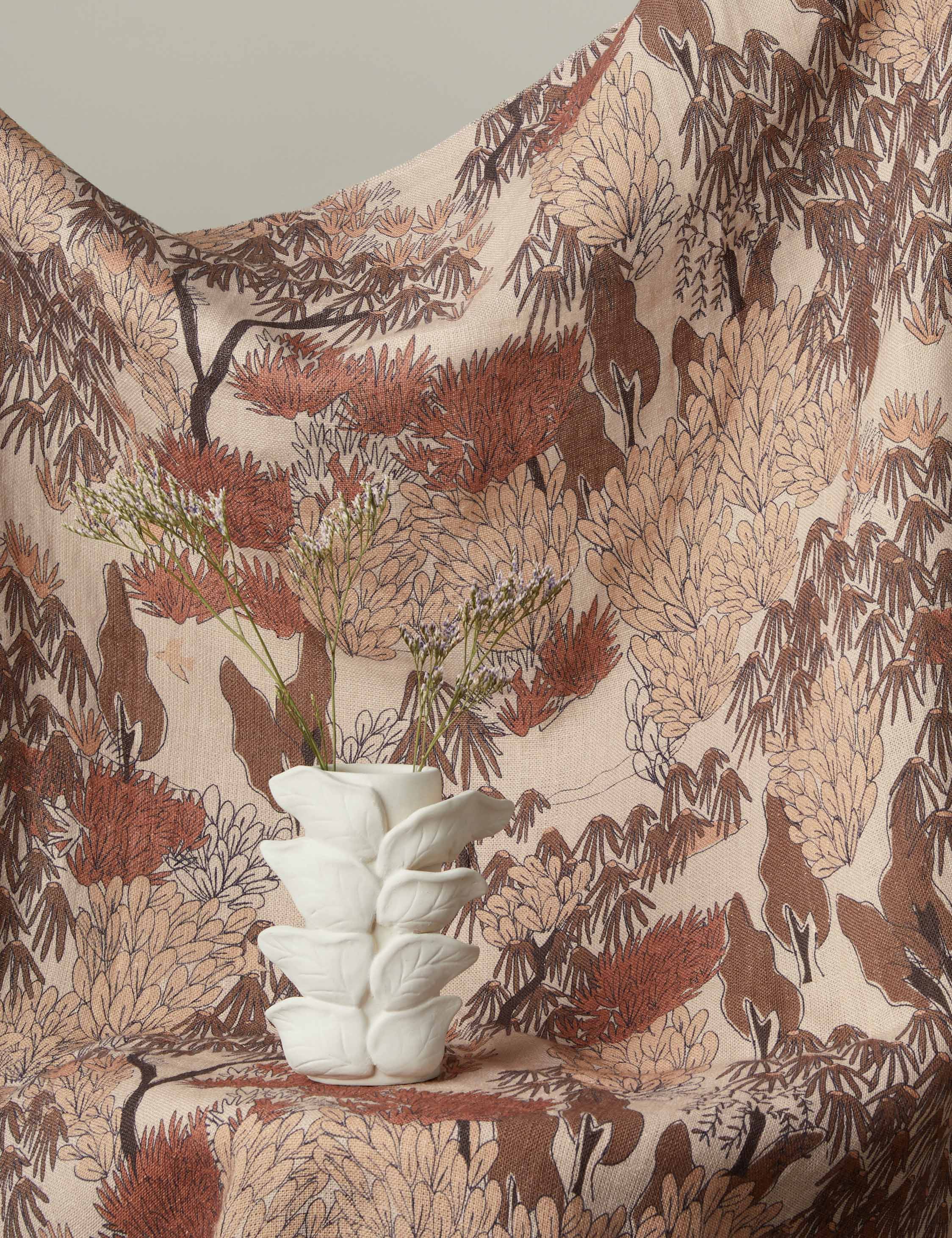 Garden Walk Linen Fabric by Sarah Sherman Samuel - Image 8