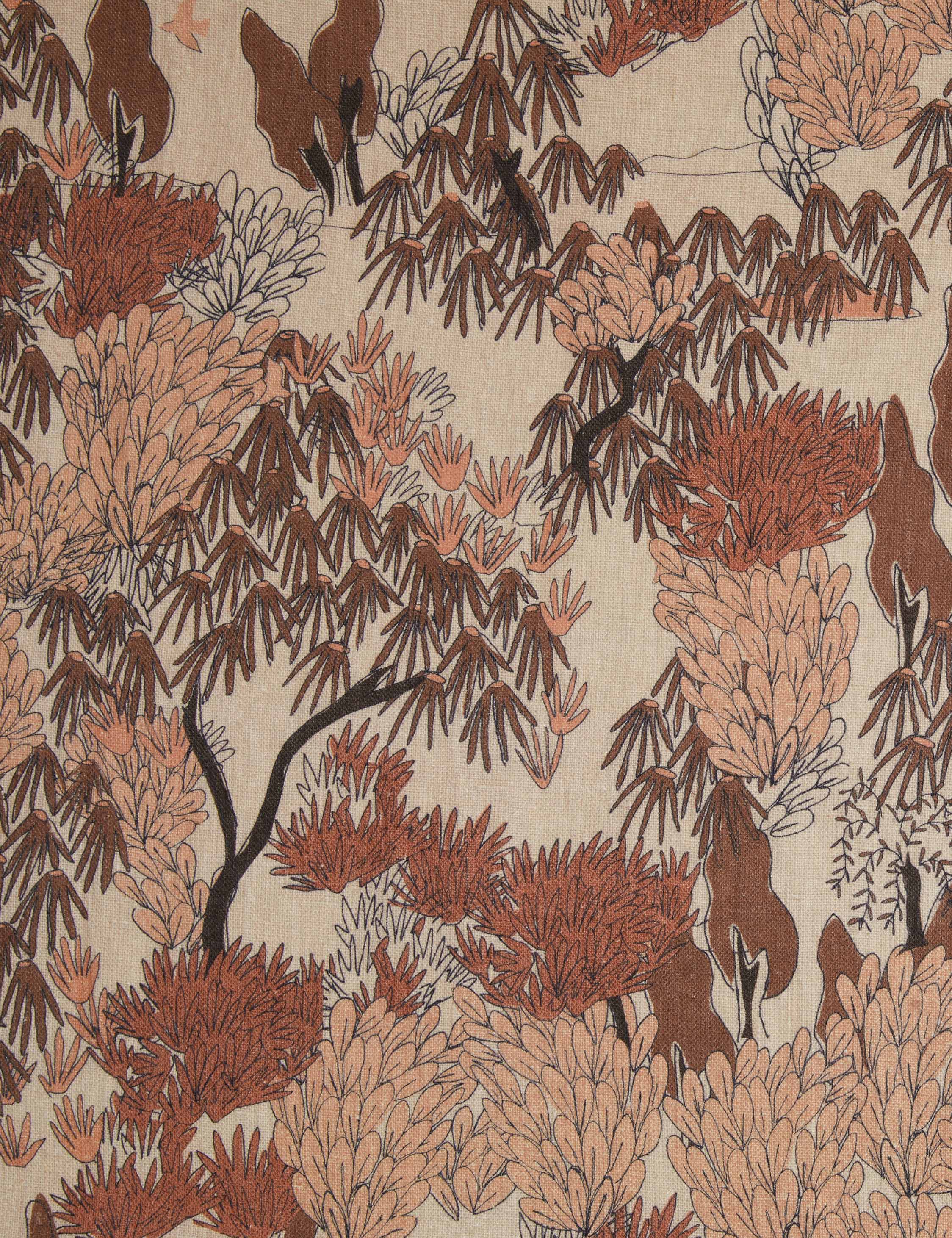 Garden Walk Linen Fabric by Sarah Sherman Samuel - Image 9