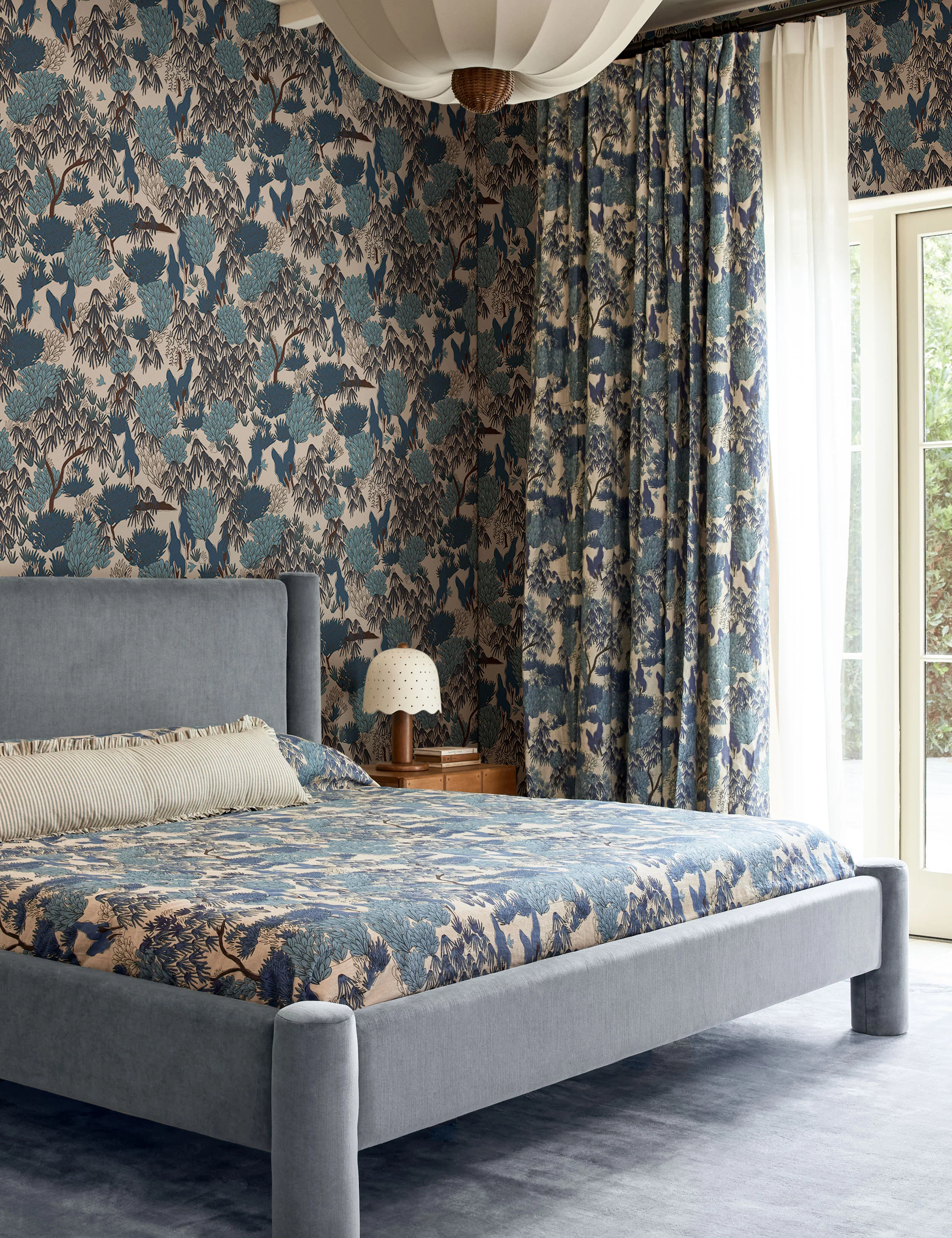 Garden Walk Paperweave Wallpaper by Sarah Sherman Samuel - Image 3