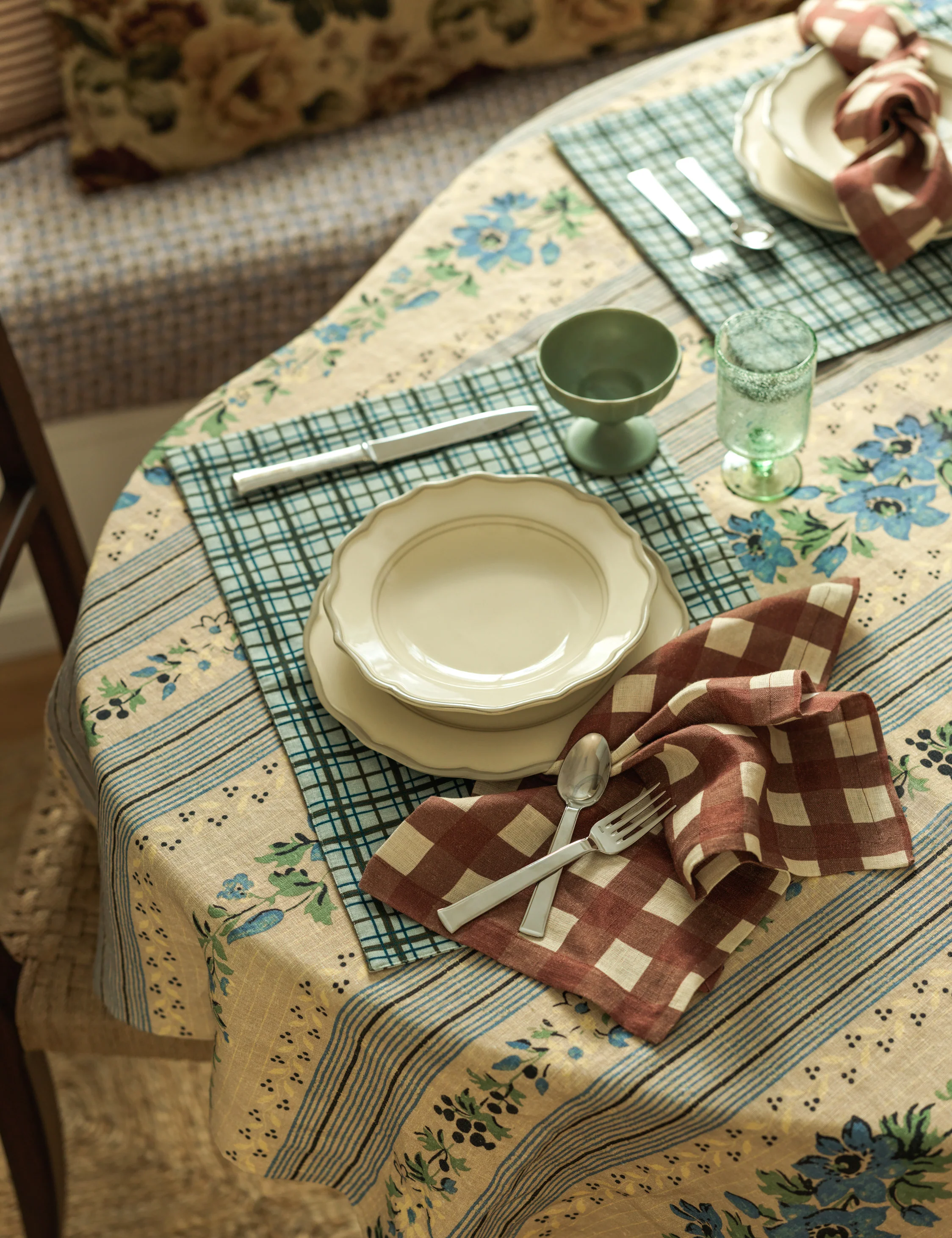 Golden Linen Tablecloth by Heidi Caillier - Image 3