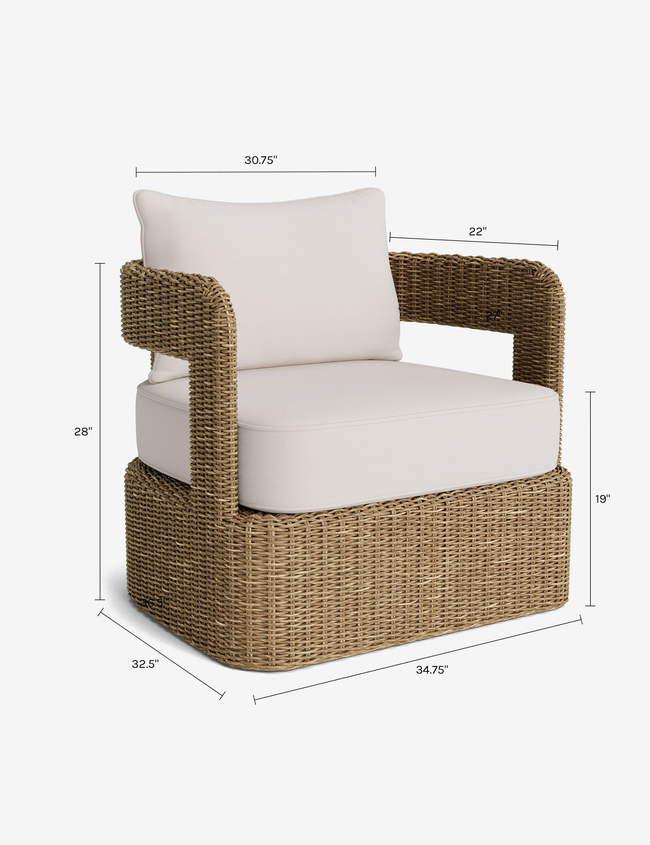 Hadler Outdoor Swivel Lounge Chair - Image 82