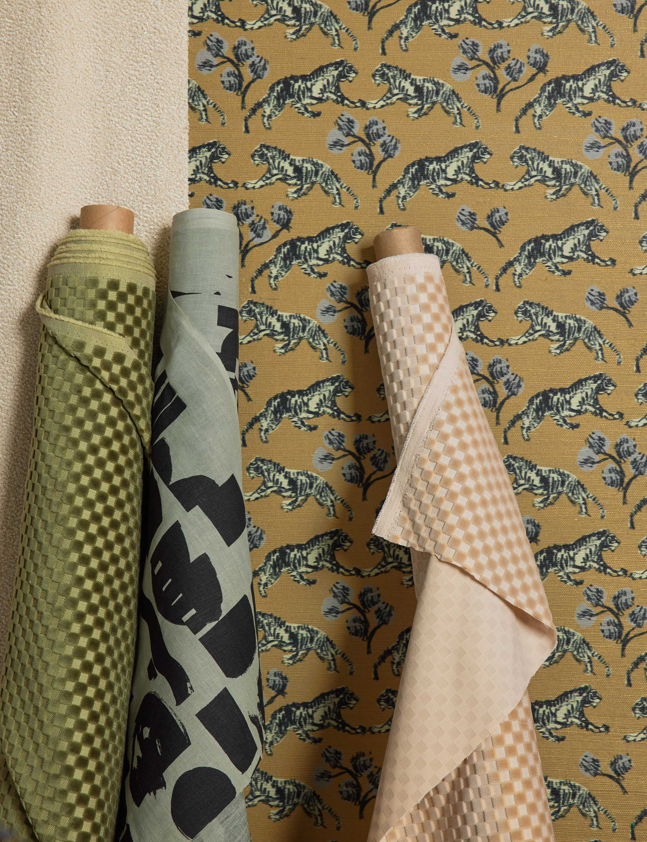 Hi-Lo Checker Velvet Fabric by Sarah Sherman Samuel - Image 16