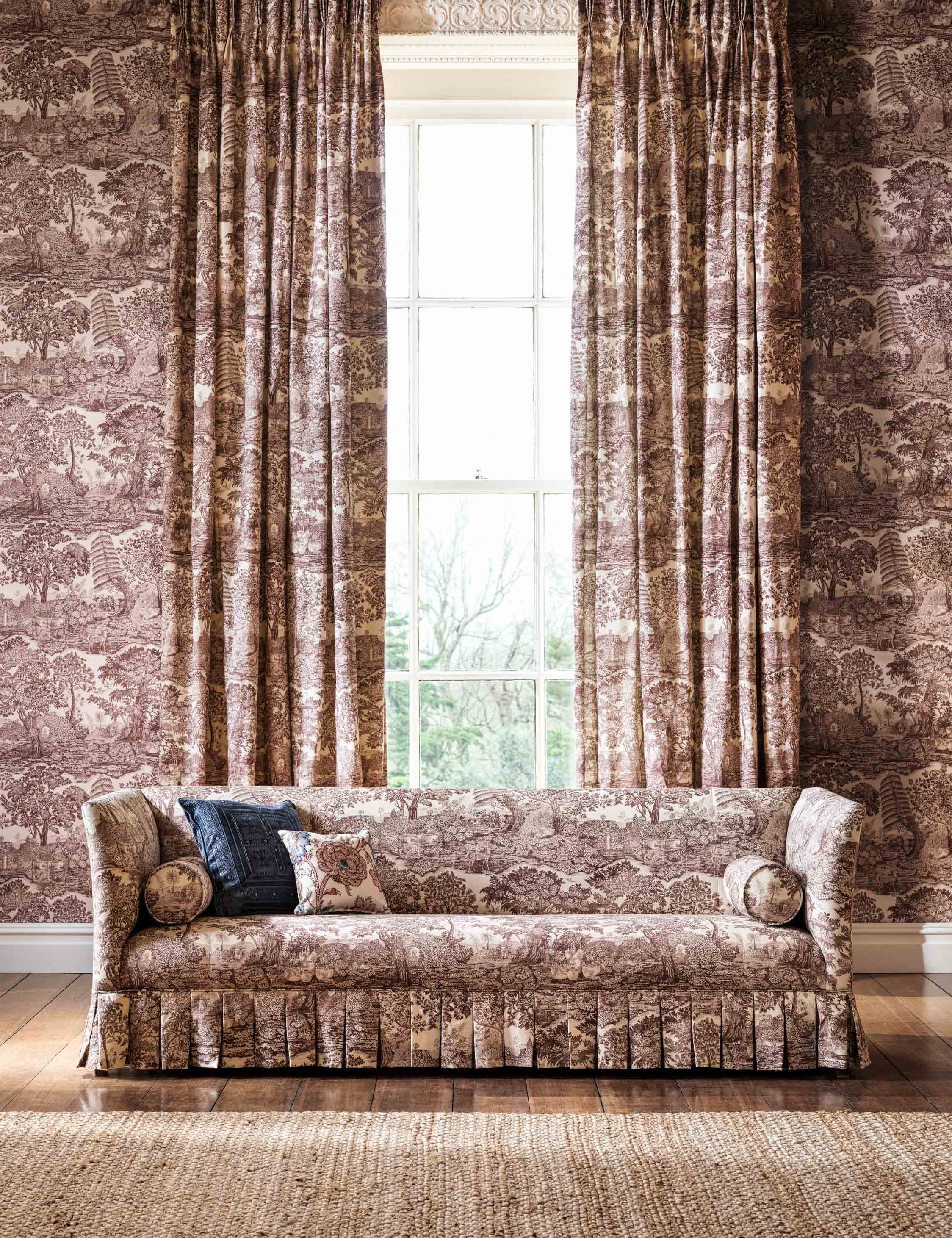 Highgrove Toile Linen-Blend Fabric by Sanderson - Image 3