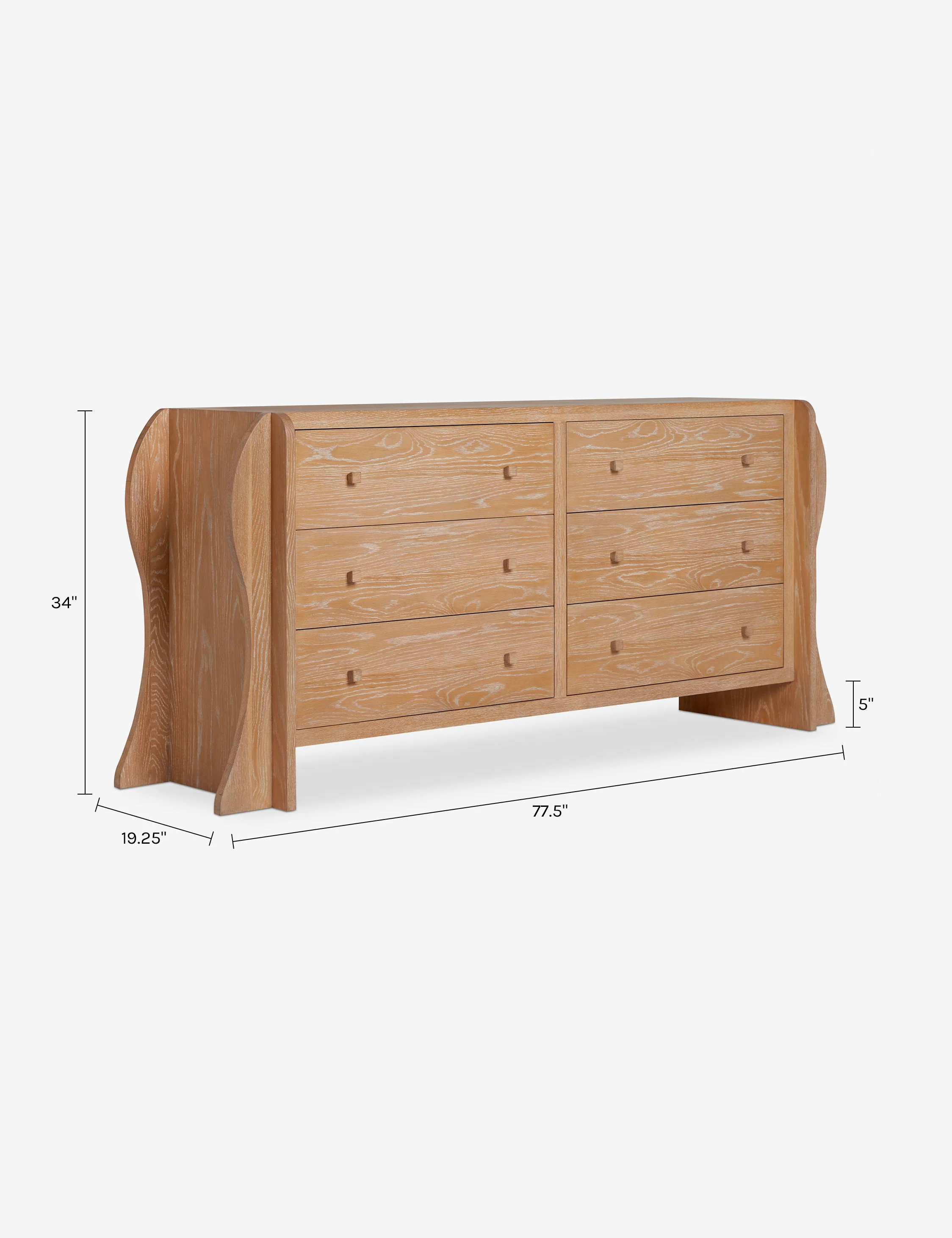 Hourglass 6-Drawer Dresser by Sarah Sherman Samuel - Image 11