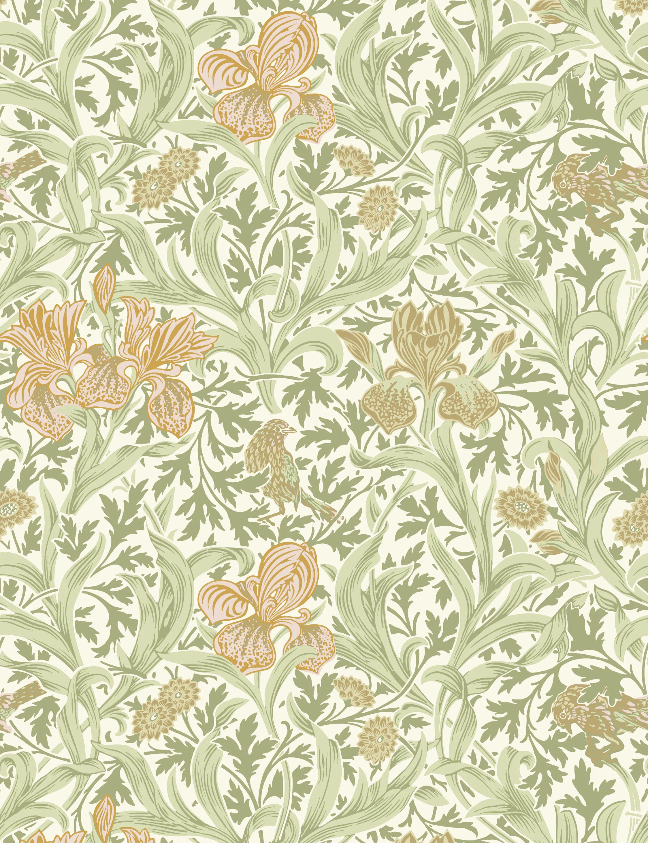 Iris Wallpaper by Morris & Co. - Image 4