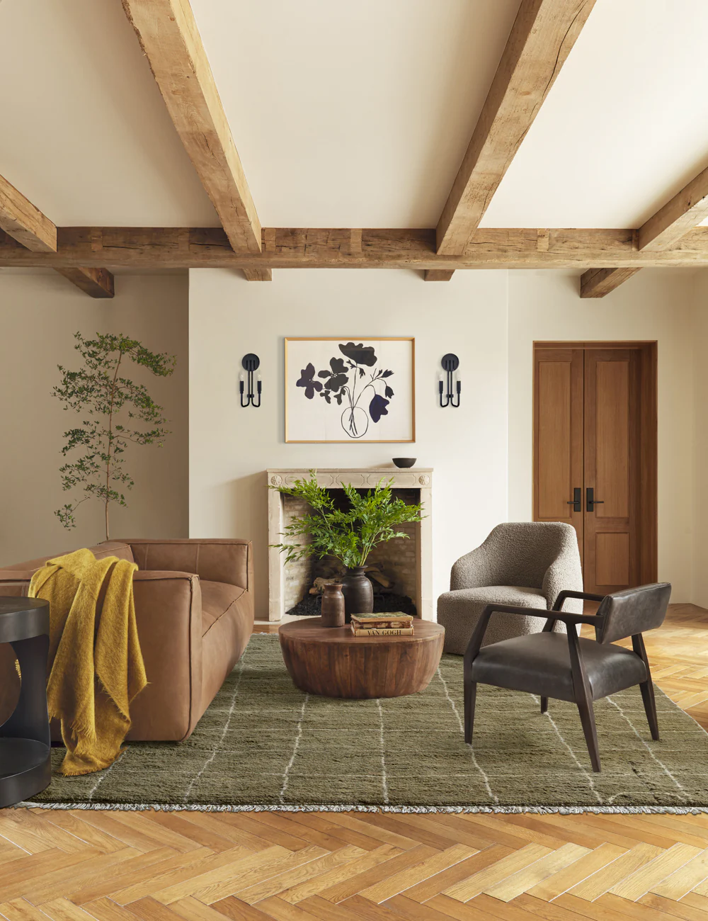Irregular Grid Hand-Knotted Wool Rug by Sarah Sherman Samuel - Image 10
