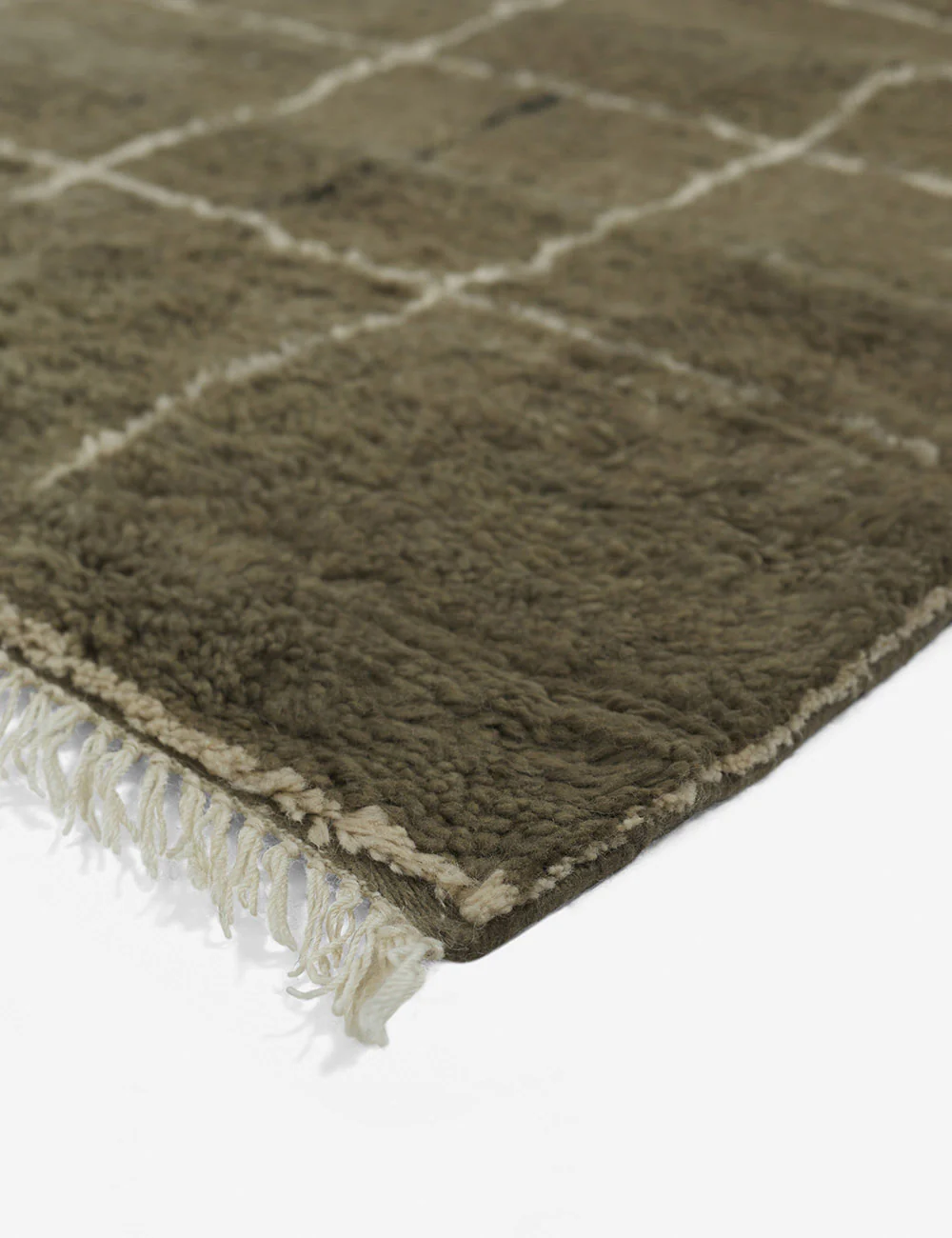 Irregular Grid Hand-Knotted Wool Rug by Sarah Sherman Samuel - Image 14
