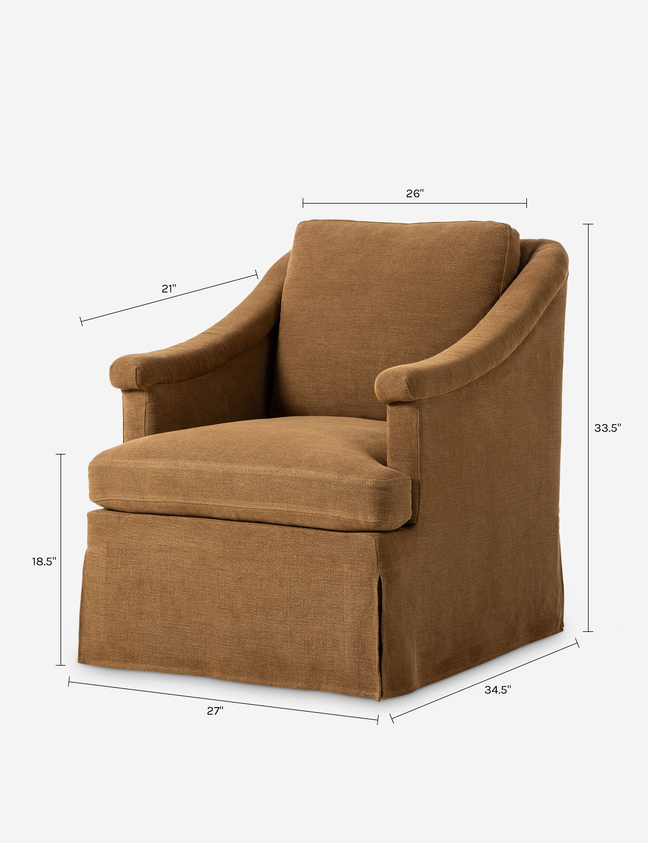 Joplin Swivel Chair by Amber Lewis x Four Hands - Image 12