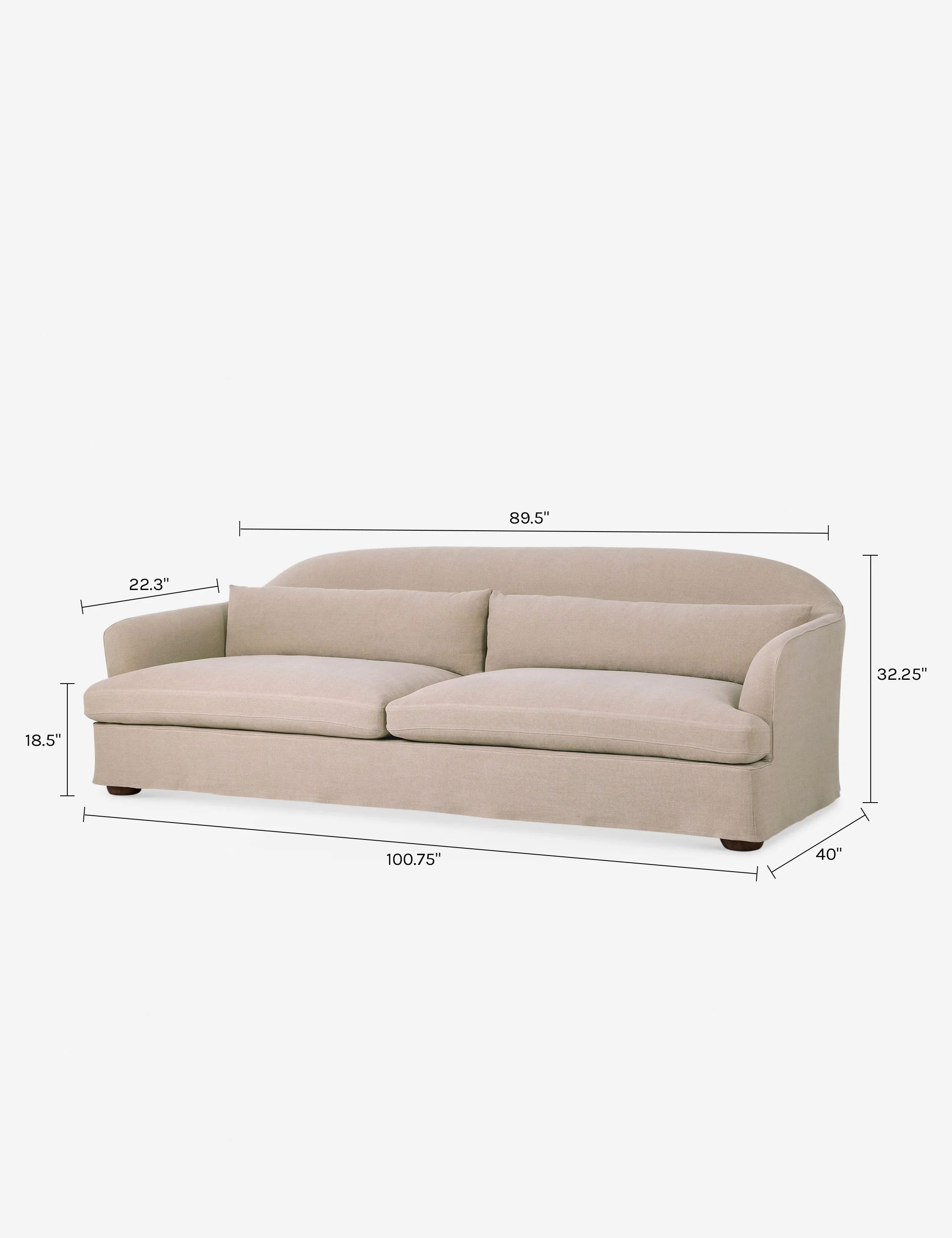 Karissa Slipcover Sofa by Amber Lewis x Four Hands - Image 27