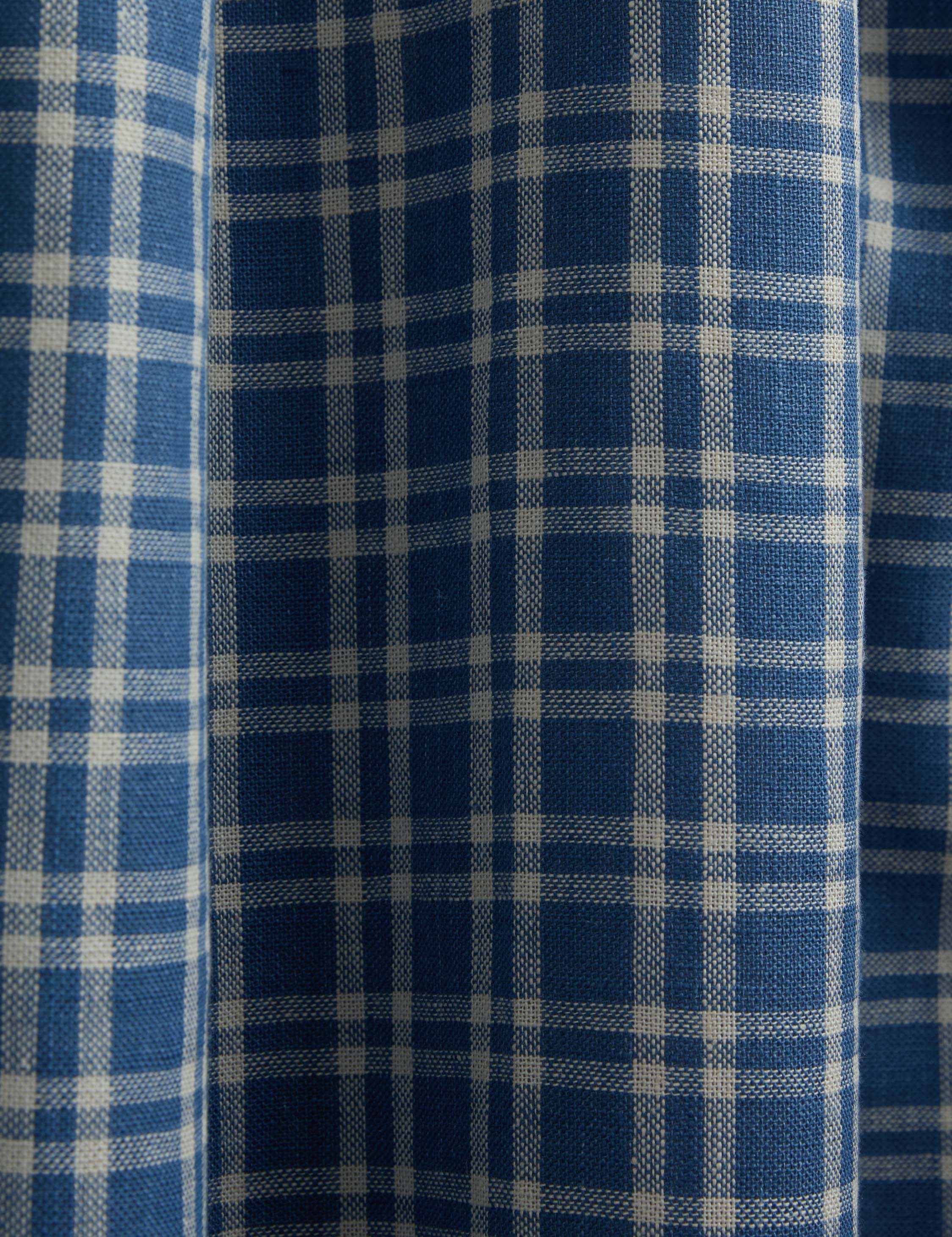 Kemper Pleated Linen Curtain Panel by Heidi Caillier - Image 4