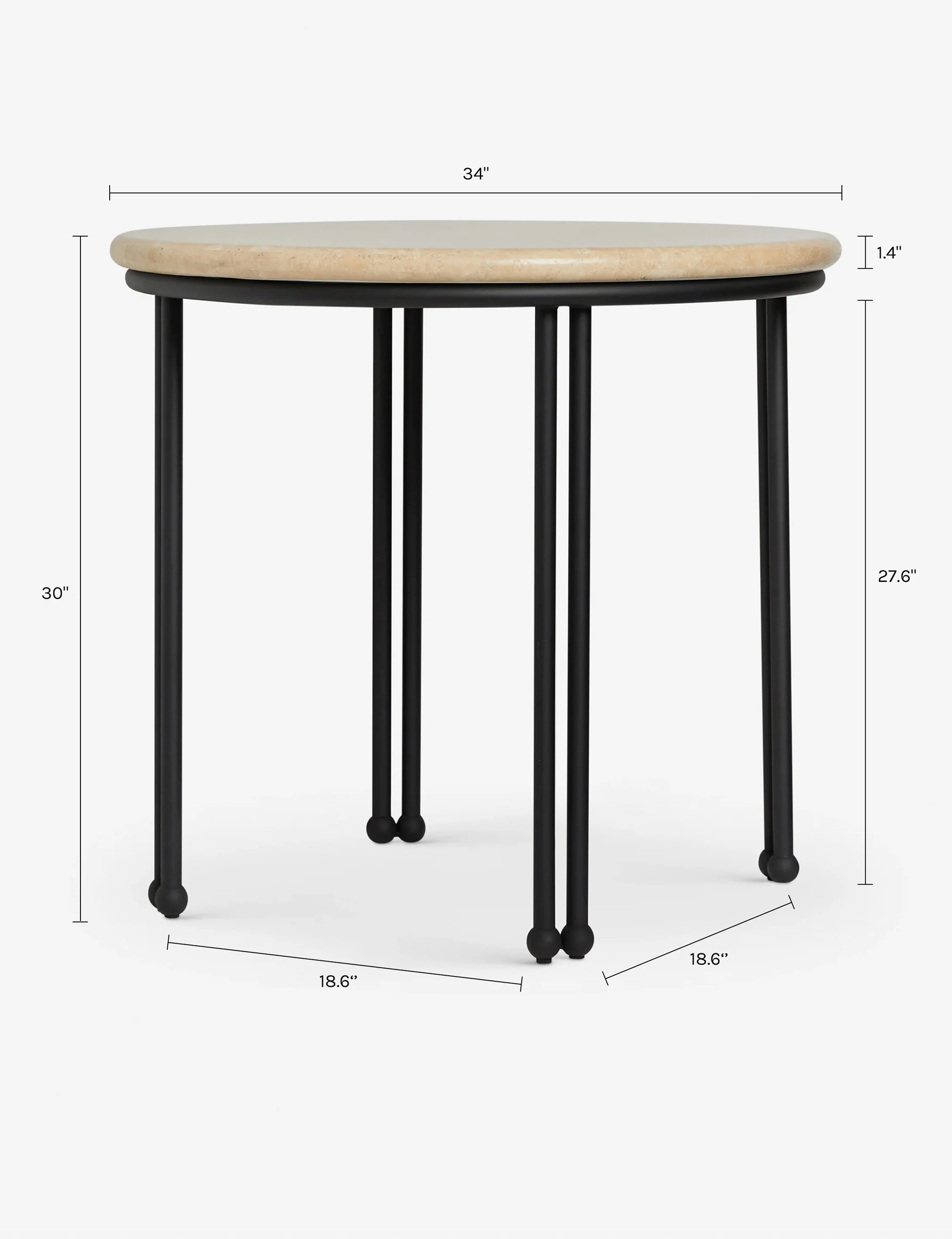Lanata Outdoor Bistro Table - Image 6