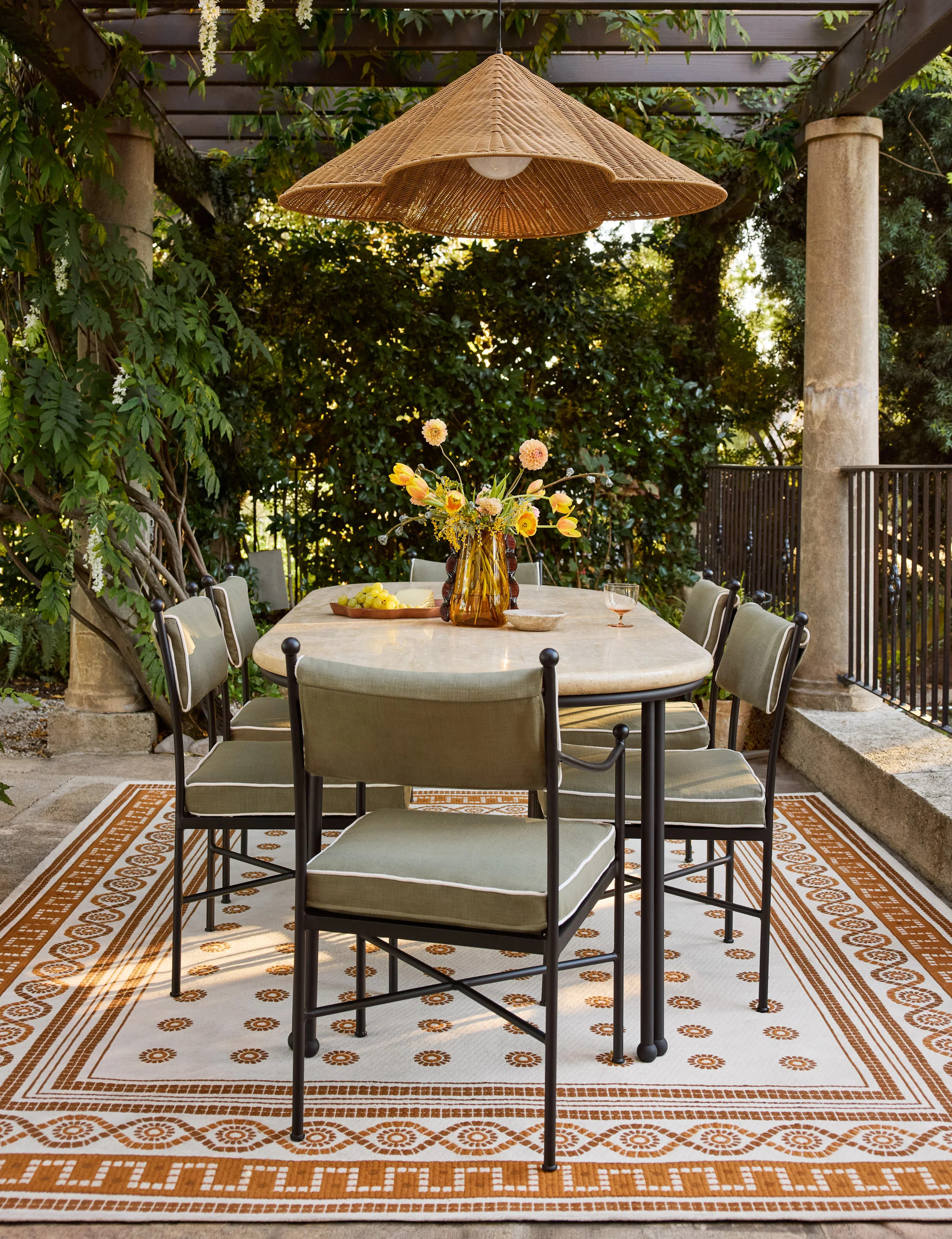 Leni Outdoor Dining Arm Chair - Image 21