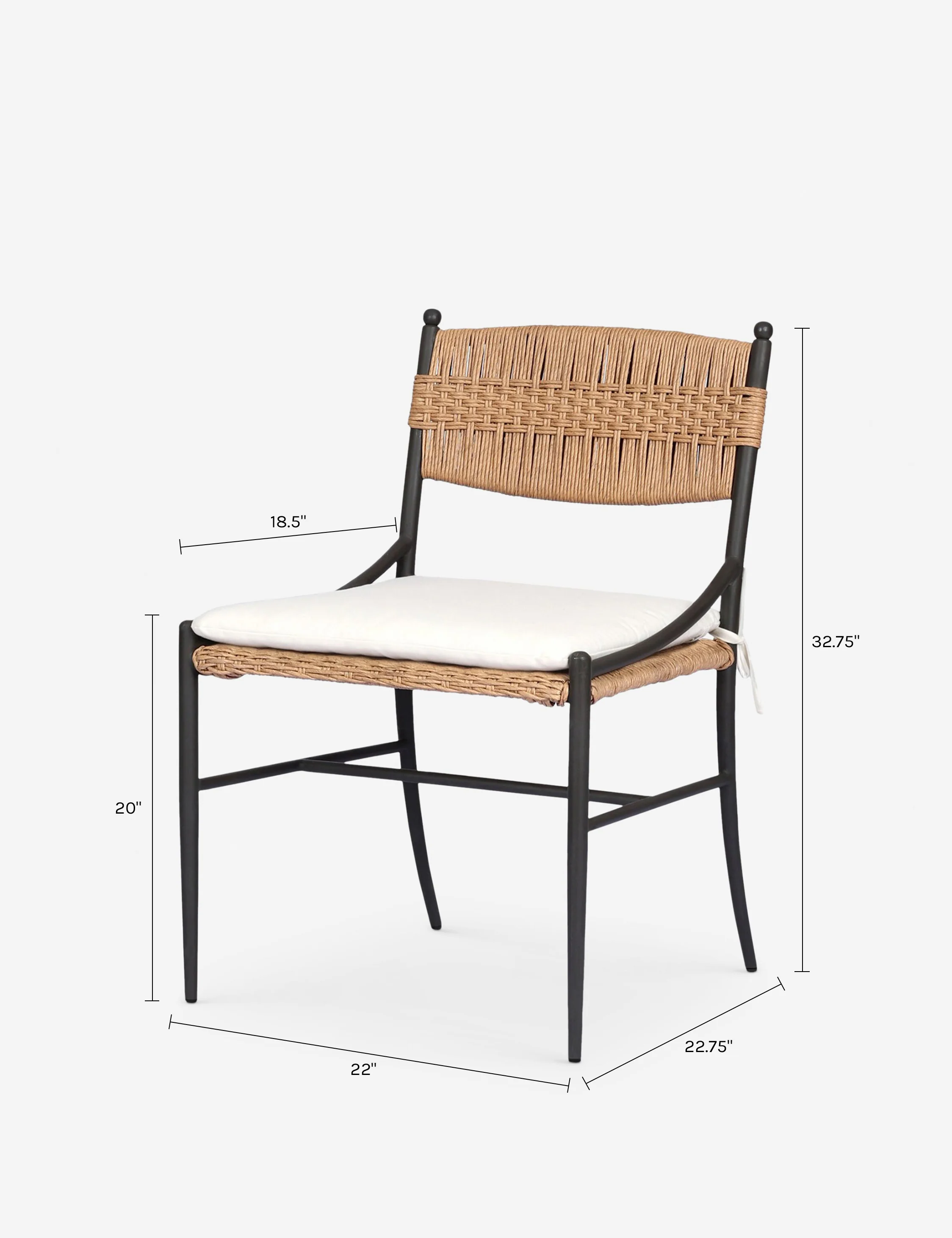 Mae Indoor/ Outdoor Dining Chair by Amber Lewis x Four Hands - Image 7