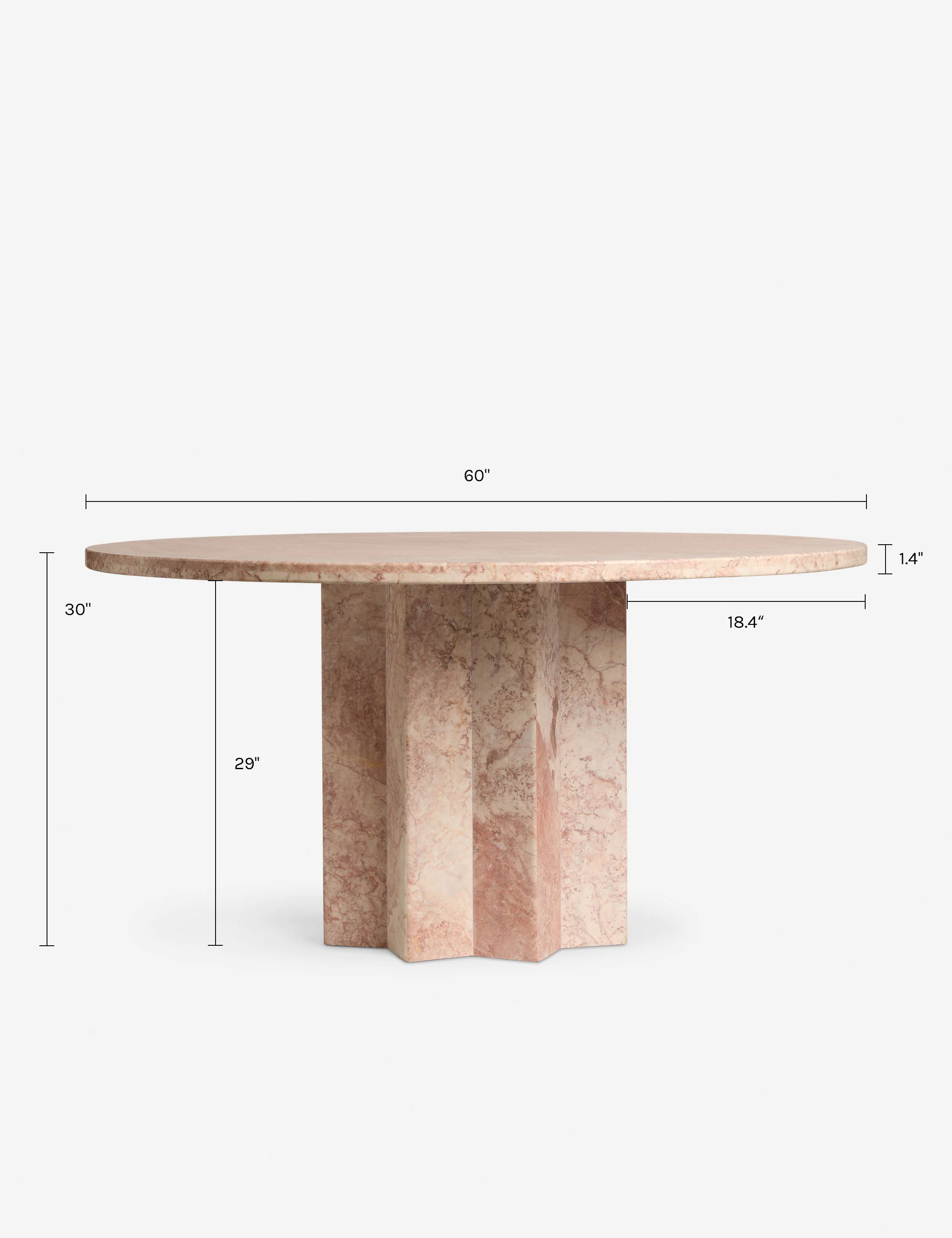 Mardi Marble Dining Table - Image 6