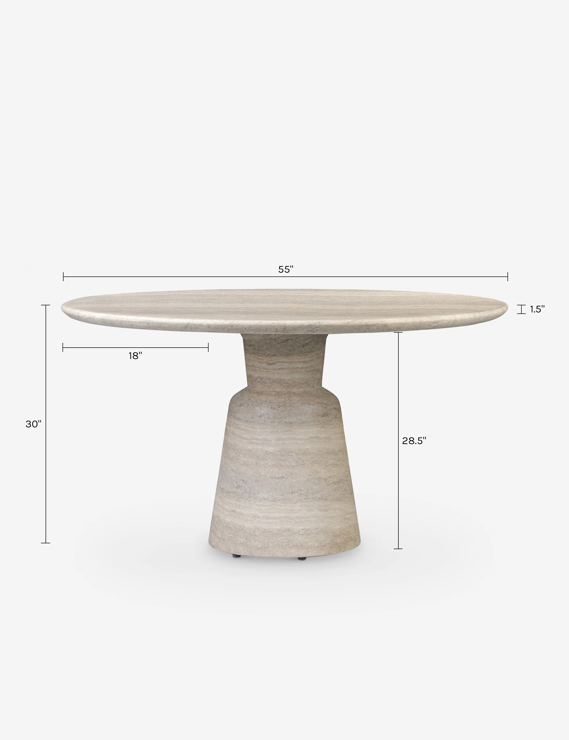 Marsh Indoor / Outdoor Round Dining Table by Amber Lewis x Four Hands - Image 7