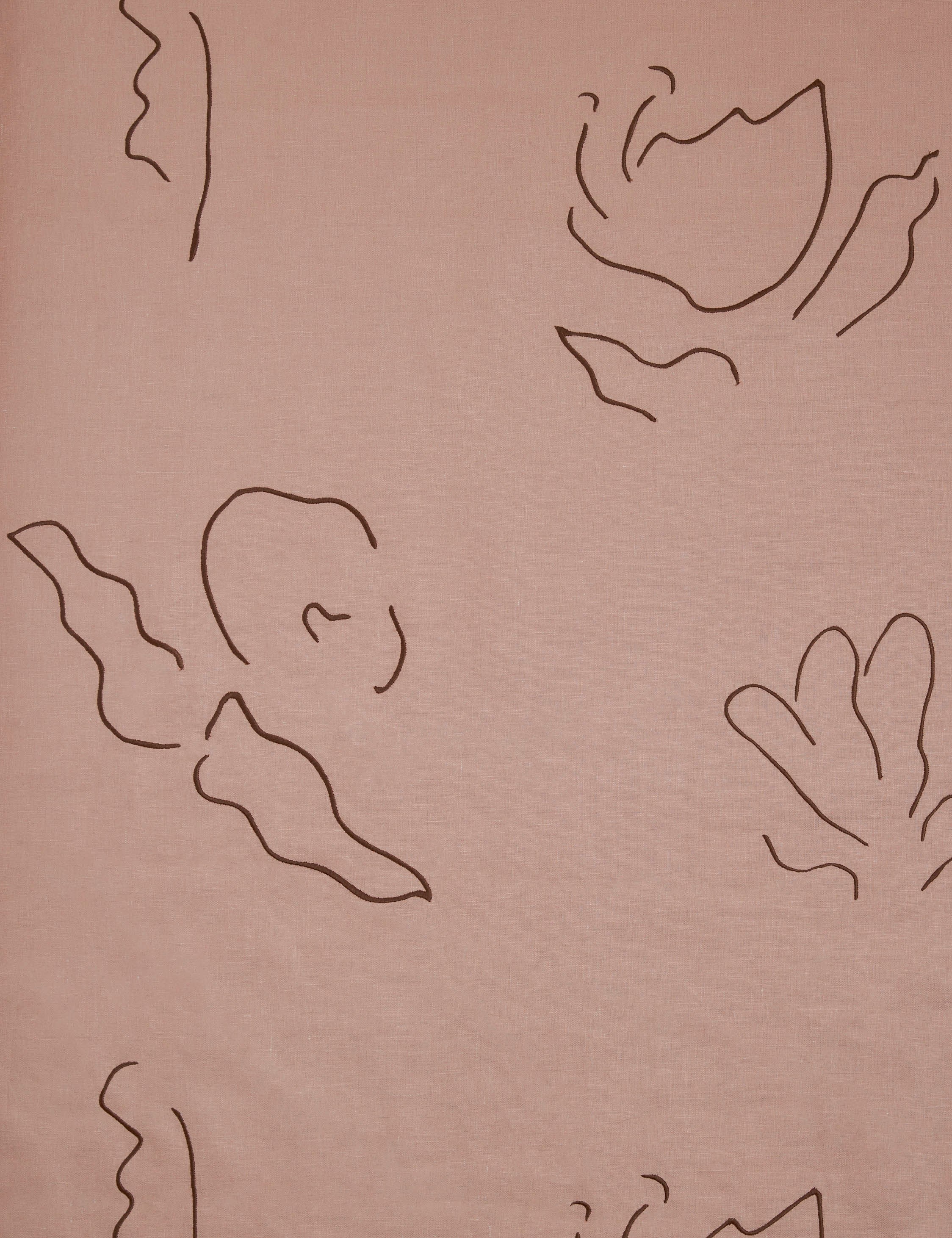 Narsi Embroidered Linen Fabric by Sarah Sherman Samuel - Image 2