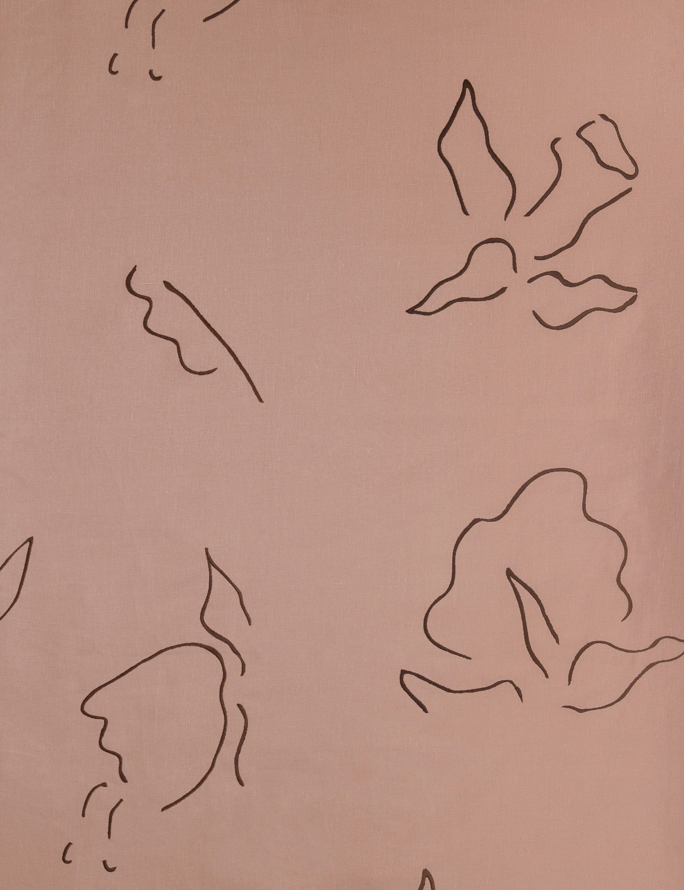 Narsi Embroidered Linen Fabric by Sarah Sherman Samuel - Image 3