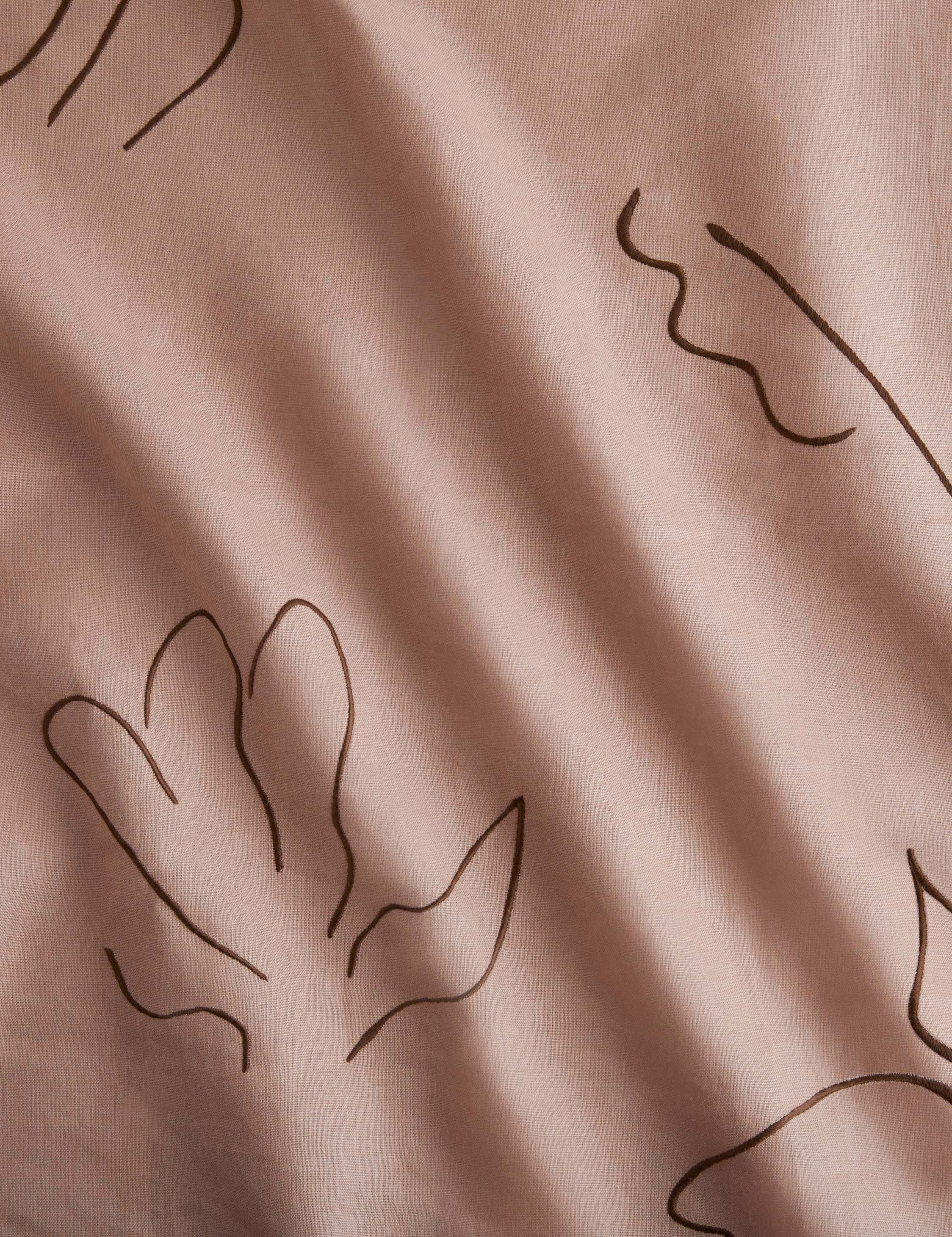Narsi Embroidered Linen Fabric by Sarah Sherman Samuel - Image 4