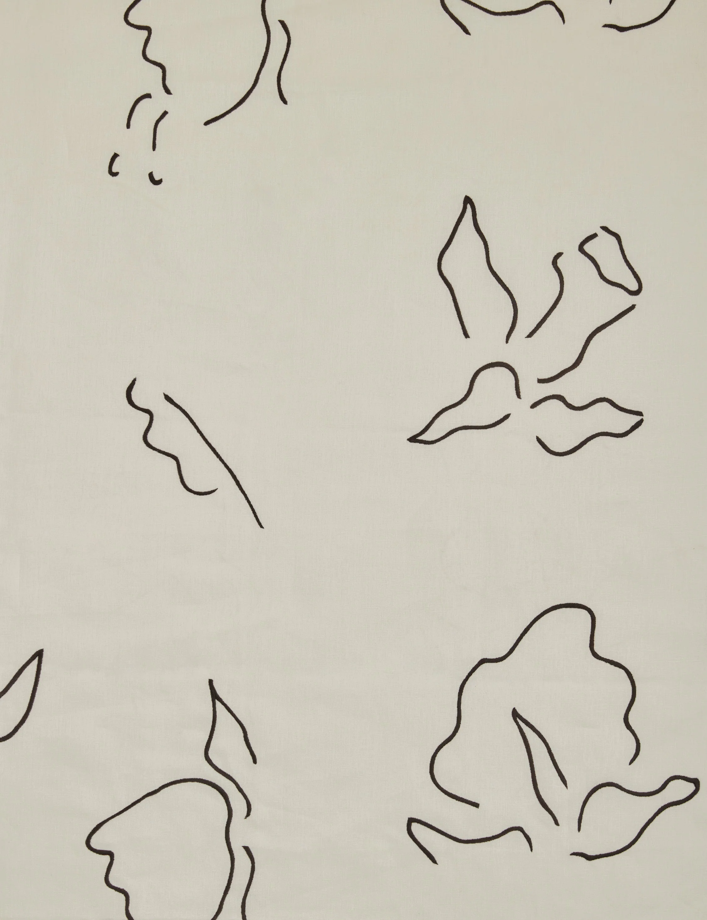 Narsi Embroidered Linen Fabric by Sarah Sherman Samuel - Image 7