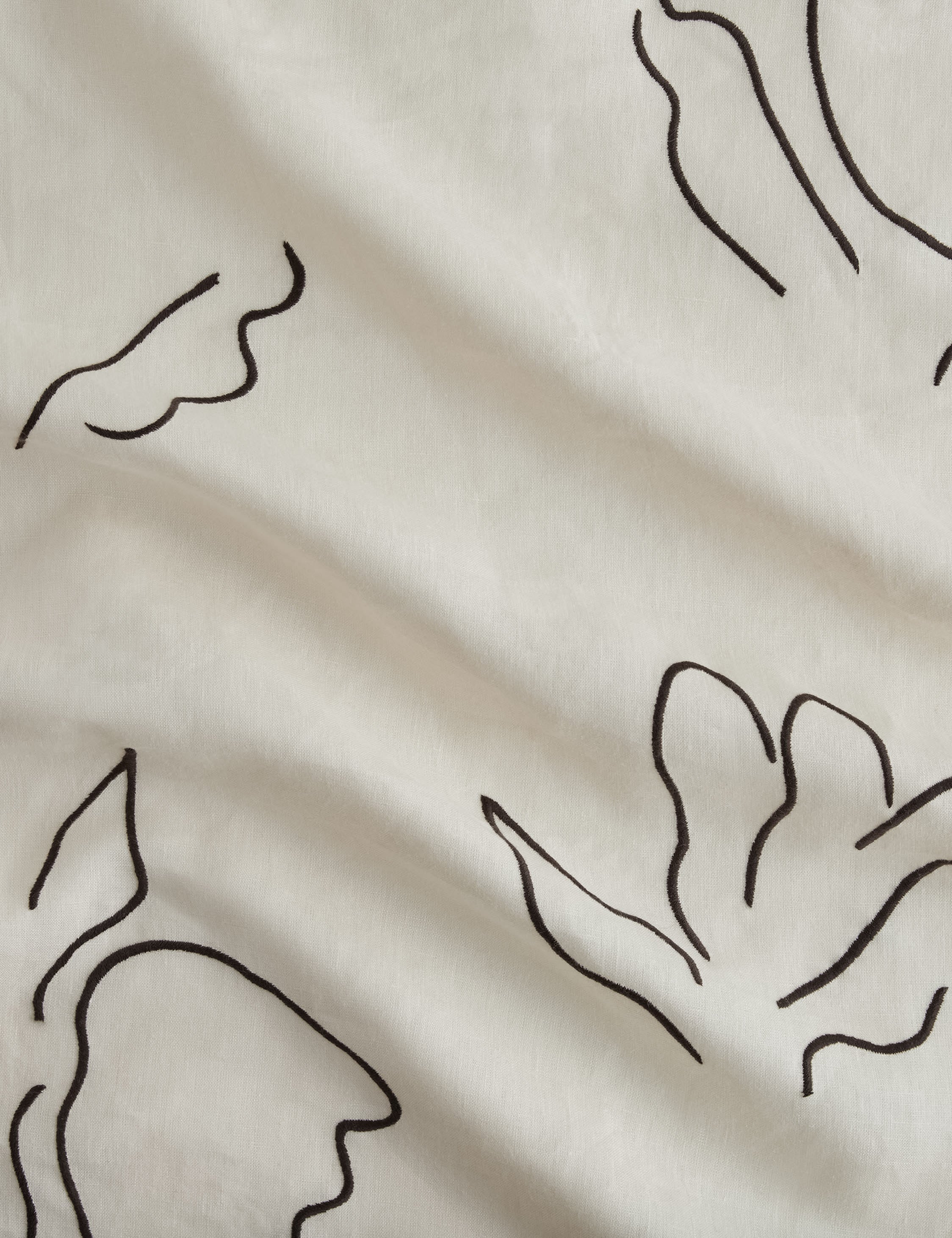 Narsi Embroidered Linen Fabric by Sarah Sherman Samuel - Image 9