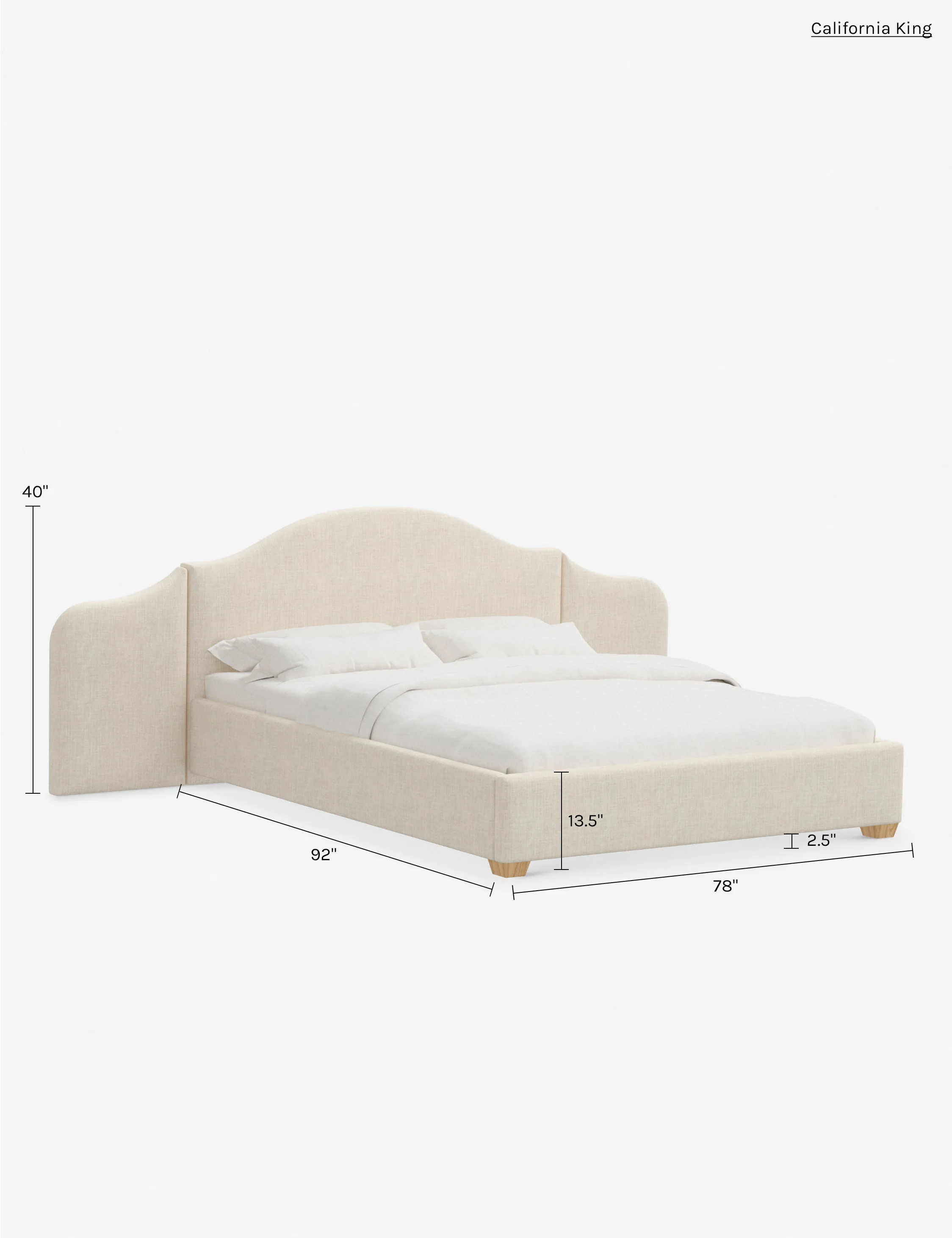 Padden Extended Headboard Platform Bed - Image 219