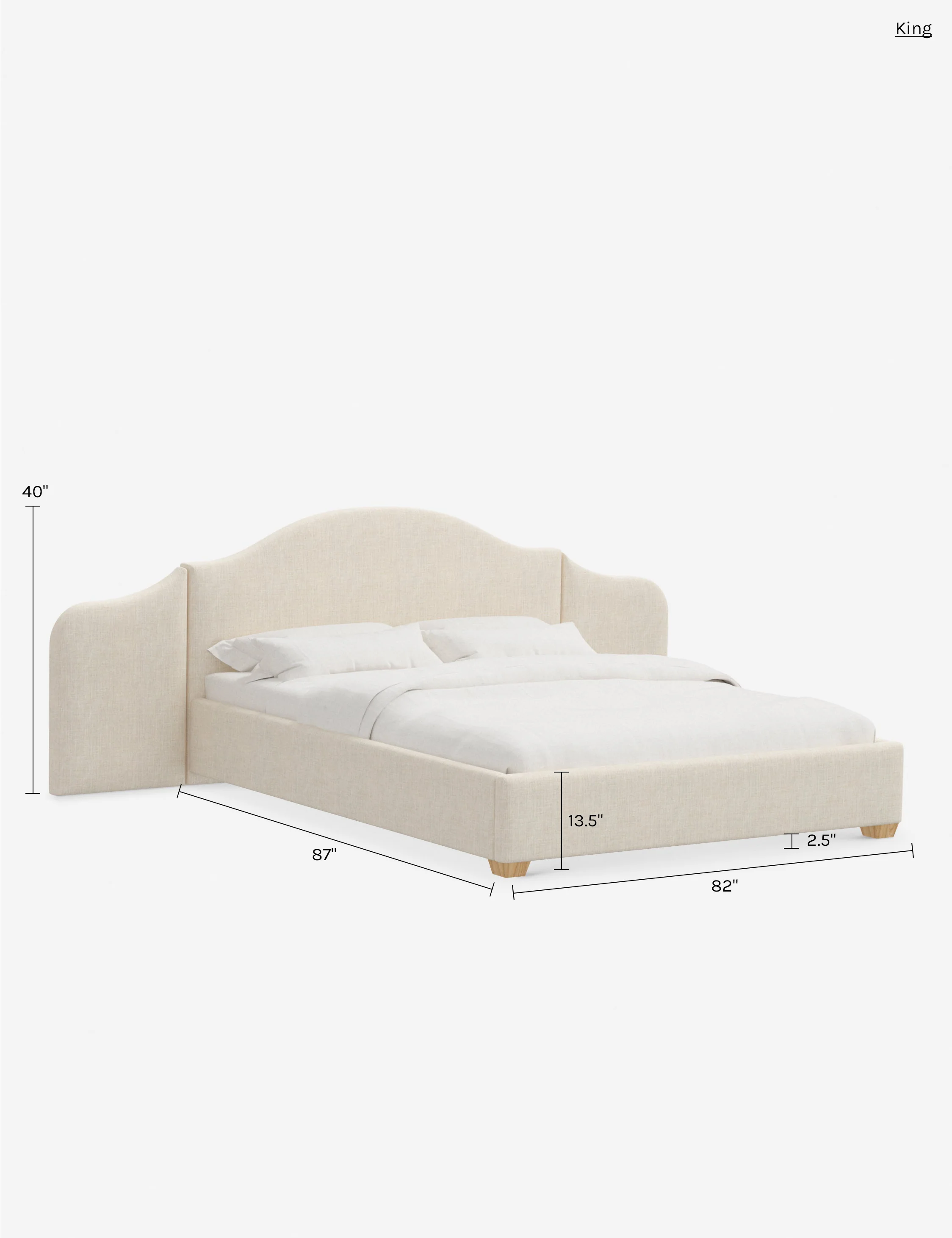 Padden Extended Headboard Platform Bed - Image 220
