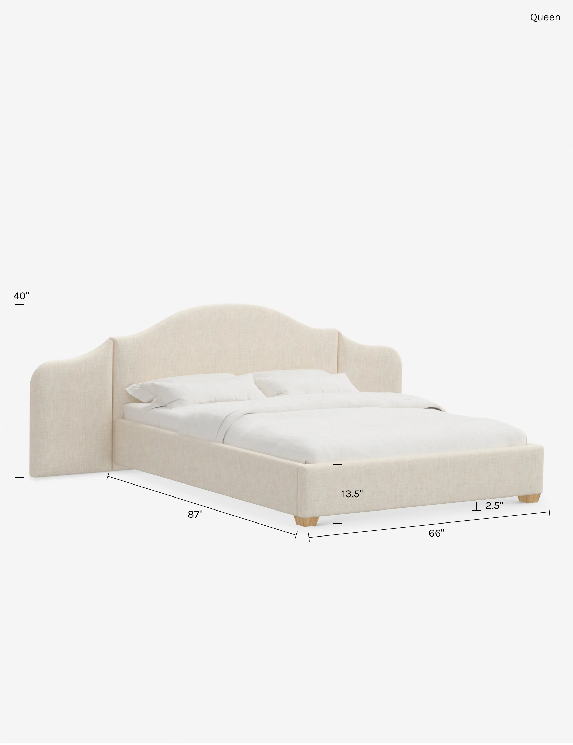 Padden Extended Headboard Platform Bed - Image 221