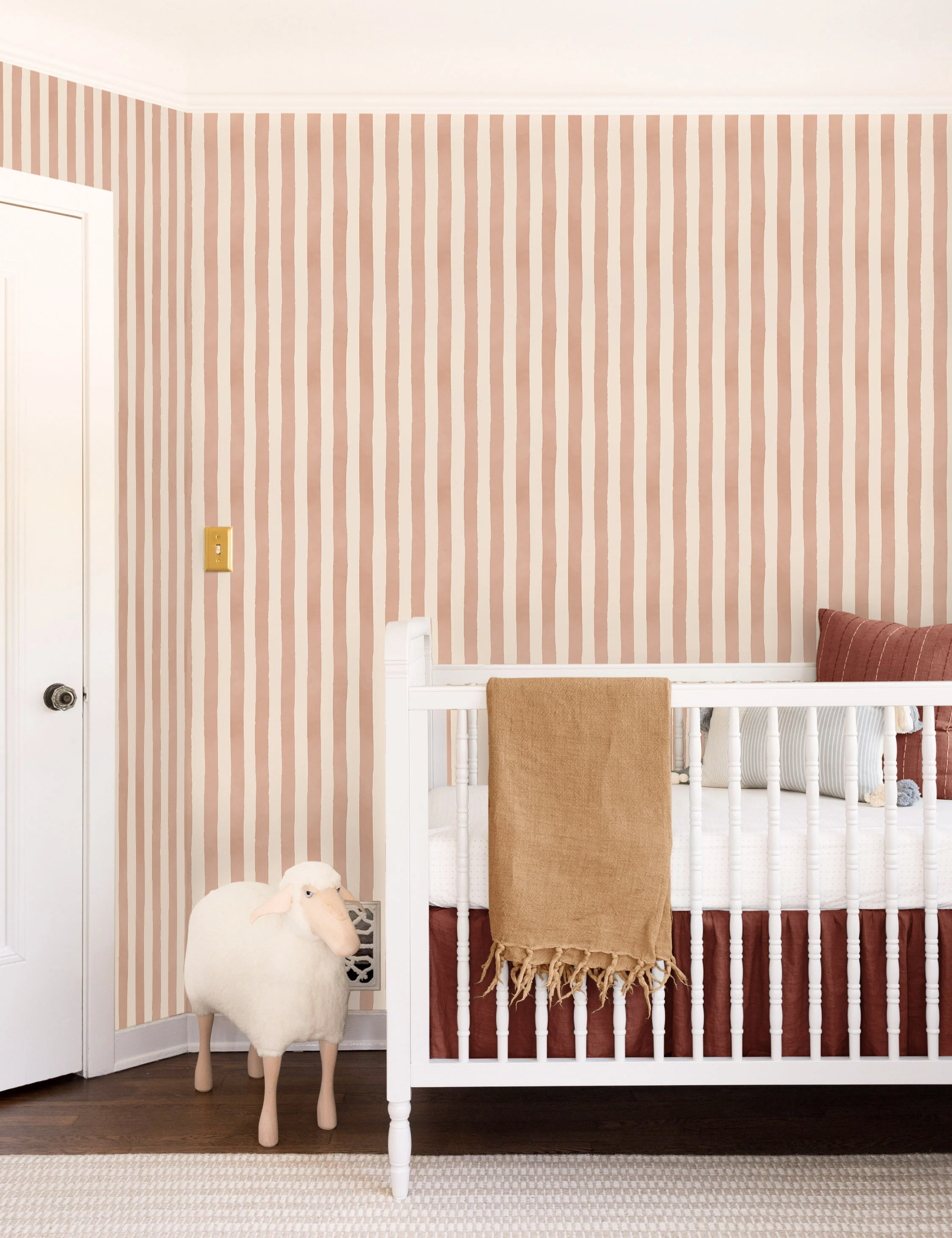 Painterly Stripe Wallpaper by Sarah Sherman Samuel - Image 10